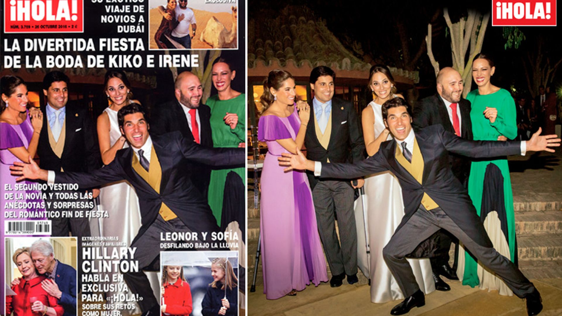 En ¡HOLA!, la divertida fiesta de la boda de Kiko Rivera e Irene Rosales