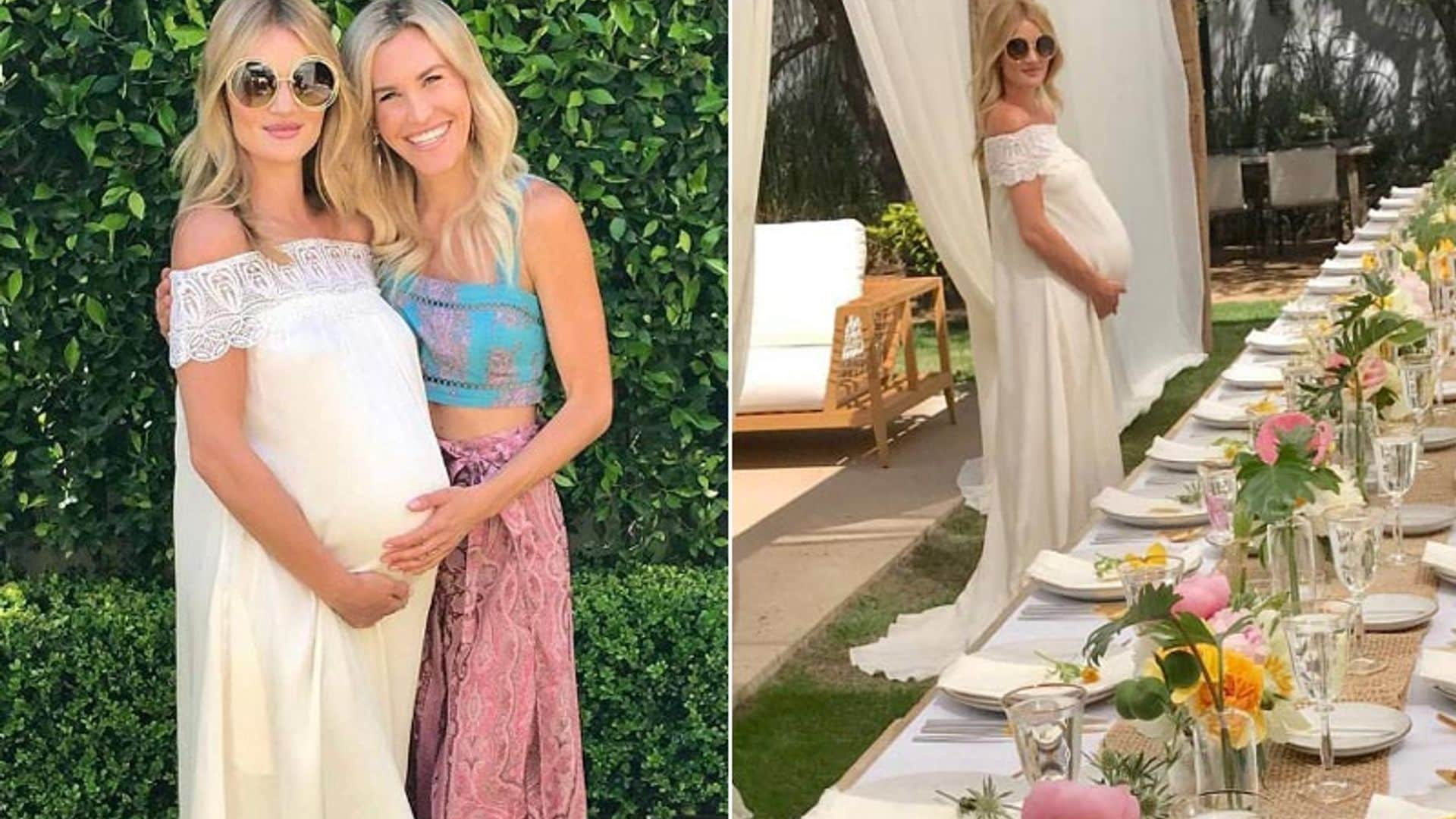 ¡Ya queda menos! Rosie Huntington-Whiteley celebra la 'baby shower' de su bebé