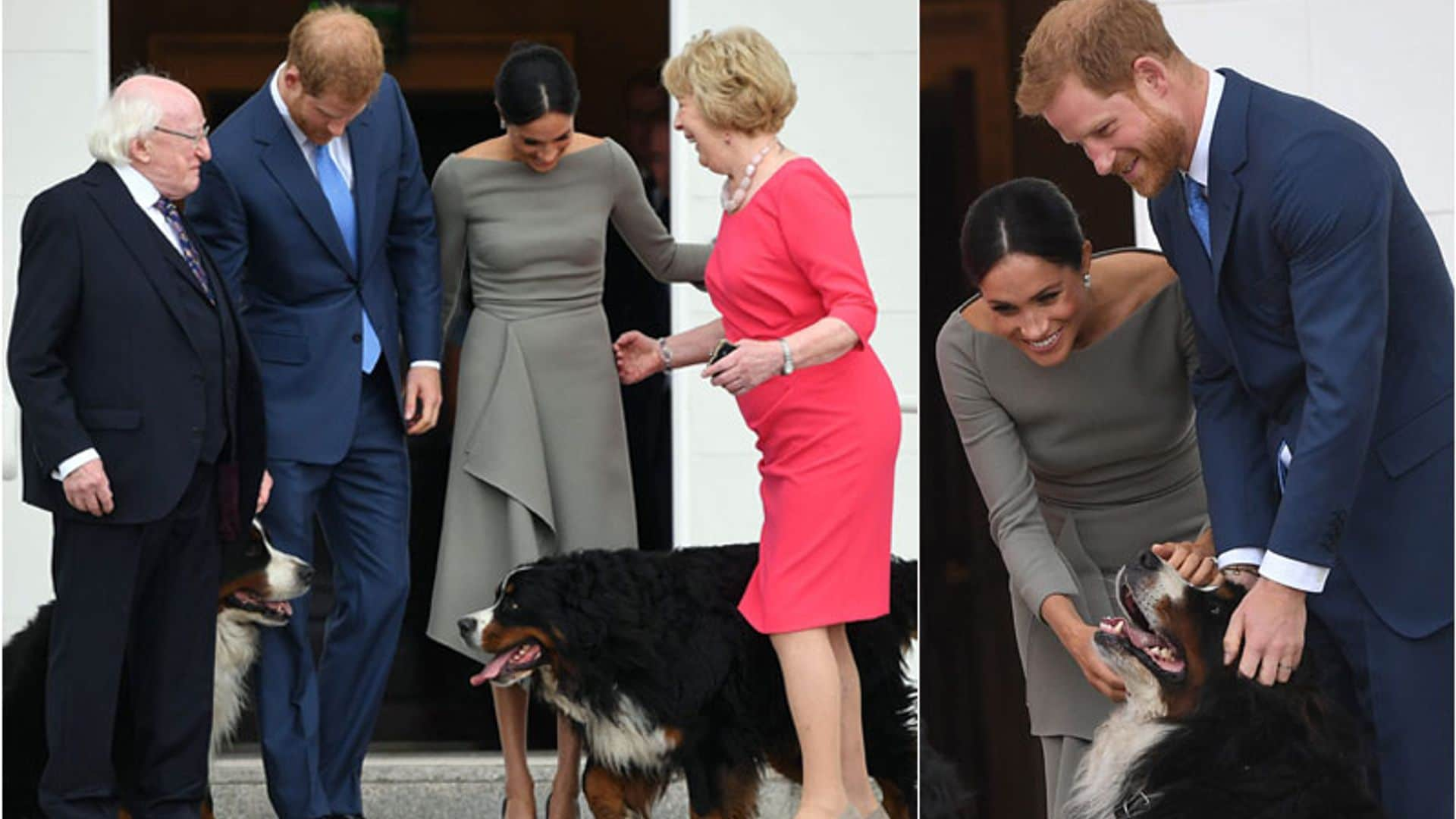 ¡Un mimo, por favor! Harry y Meghan en el recibimiento oficial que aún no habíamos visto