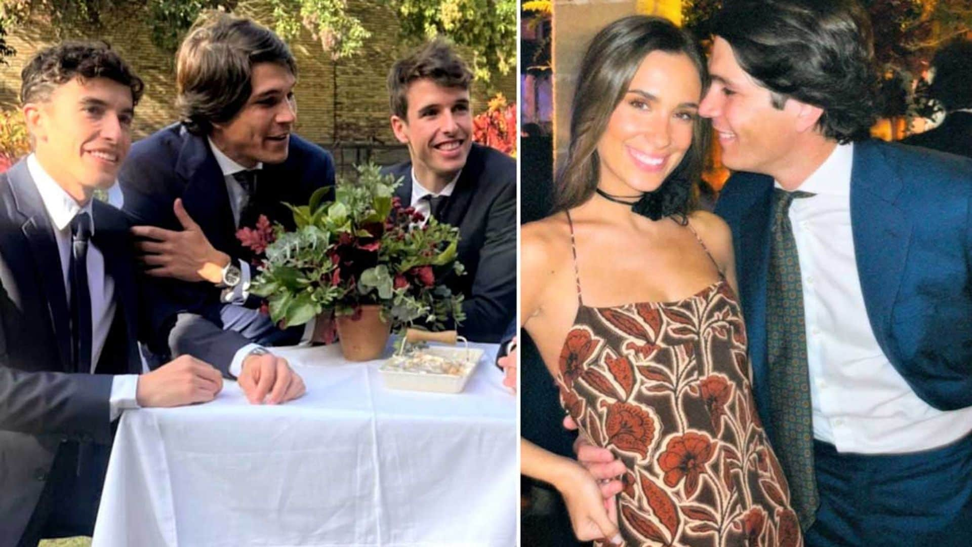 María Pombo, de boda con Marc Márquez, Fonsi Nieto y otras leyendas del motor