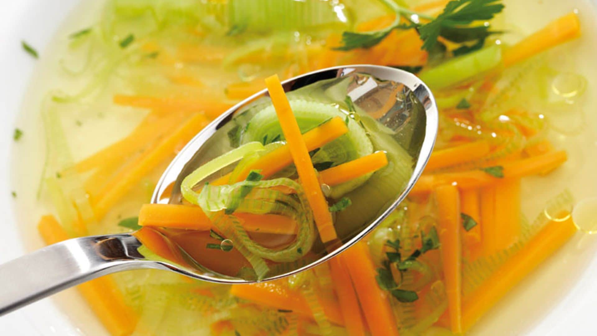 Sopa juliana de verduras