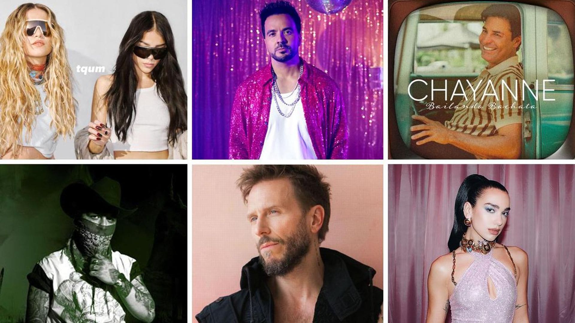 Viernes de Música Nueva: Sofía Reyes, Danna Paola, Christian Nodal, Luis Fonsi, Chayanne y Dua Lipa