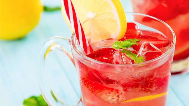 receta limonada cubitos fresa