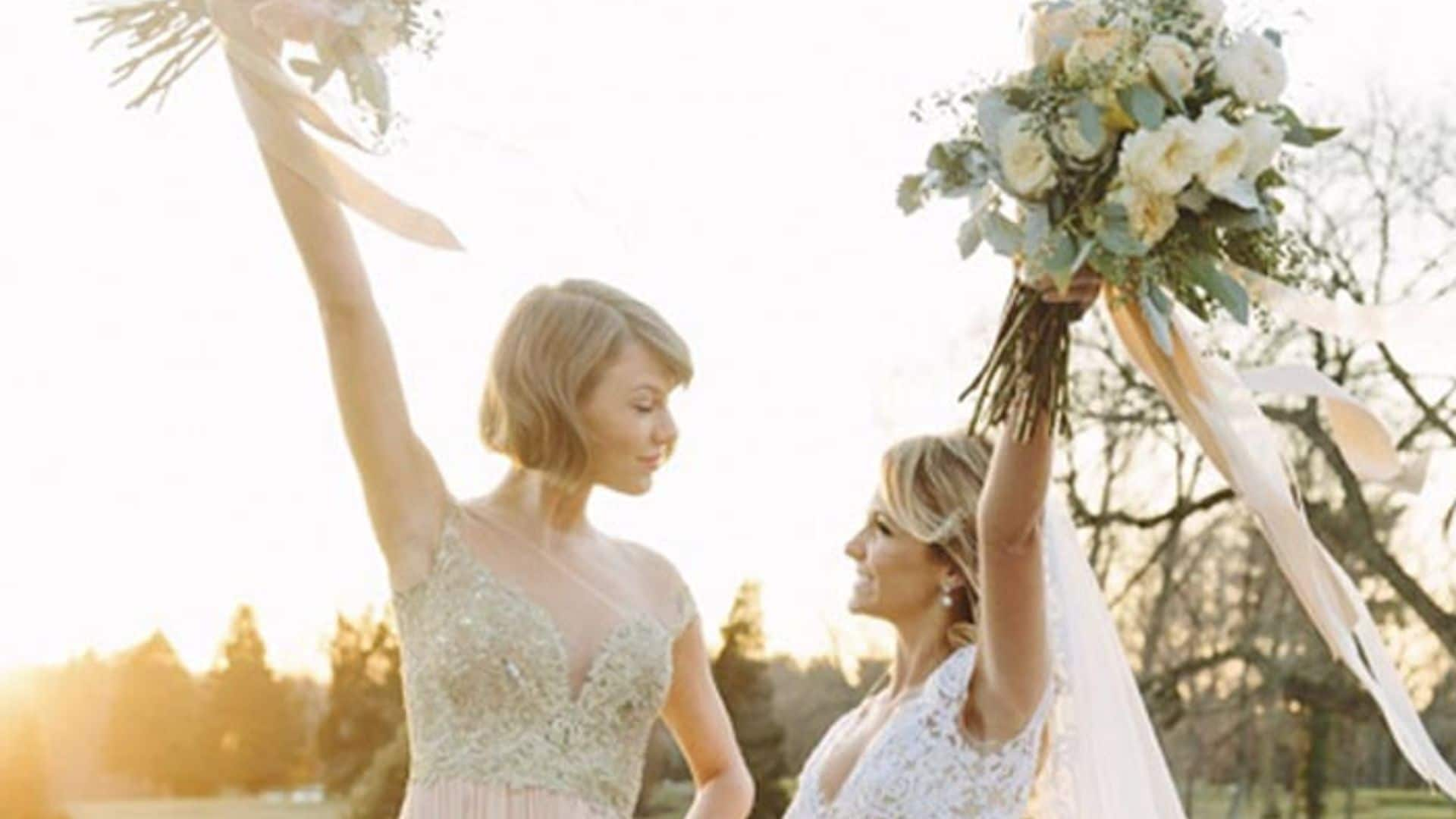 Taylor Swift tan guapa y protagonista como la novia