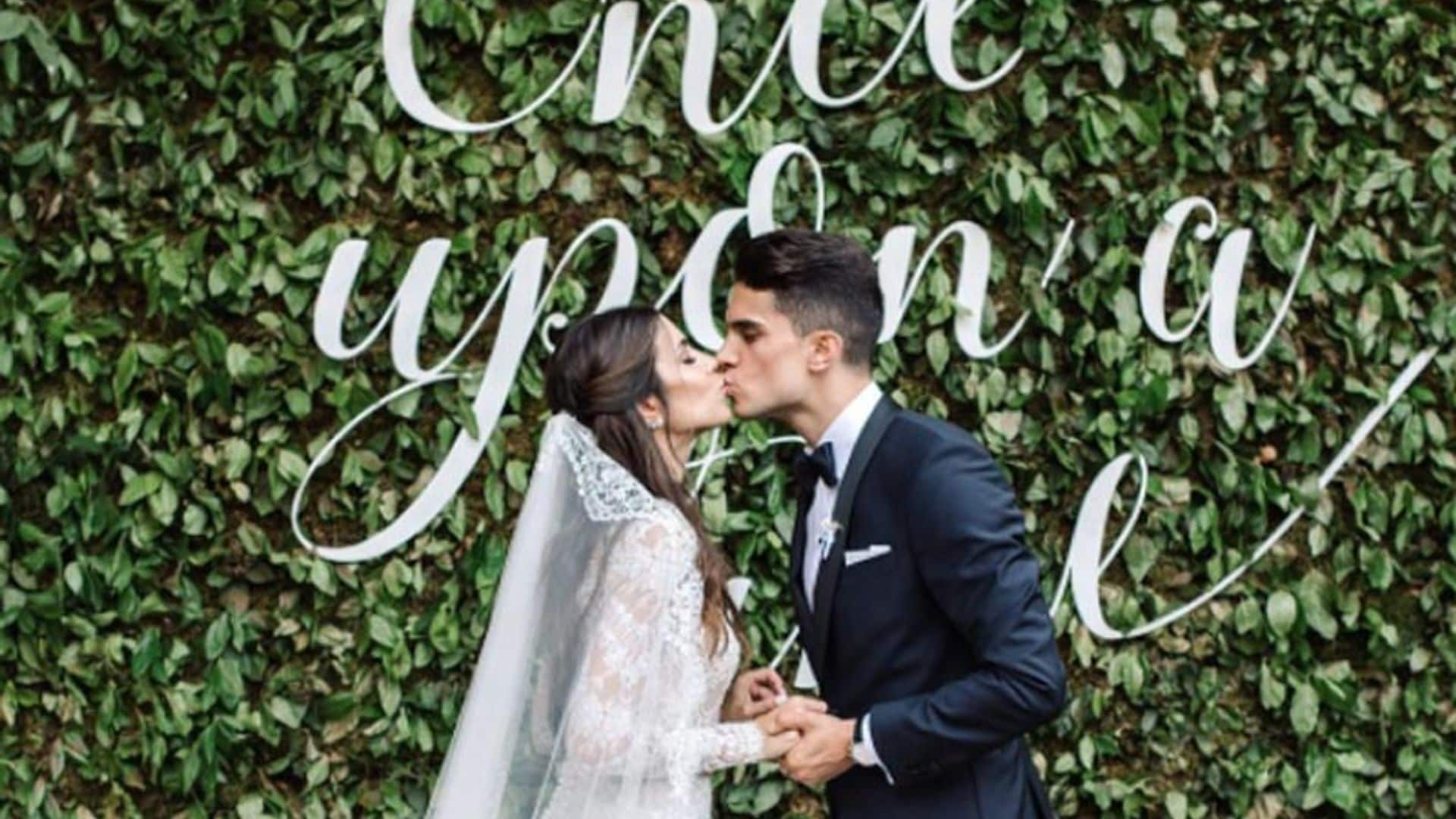 Marc Bartra y Melissa Jiménez vuelven a declararse su amor después de su boda