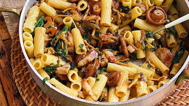 rigatoni panceta ponts