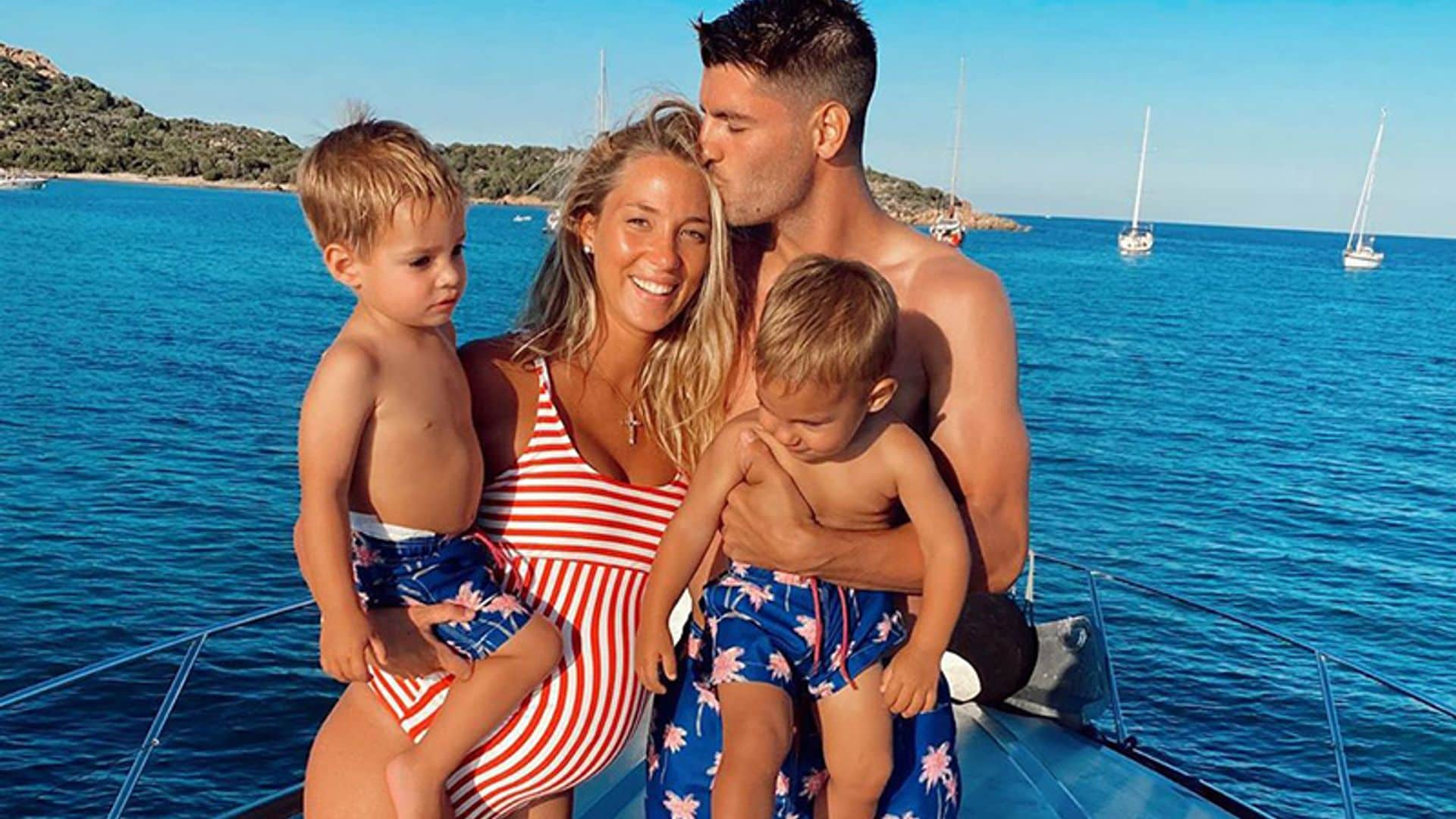 Alice Campello y Álvaro Morata disfrutan de sus últimas vacaciones antes de ser familia numerosa