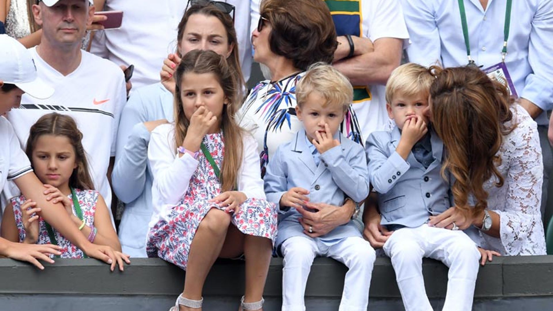 Sus cuatro hijos, los fans más divertidos de Roger Federer