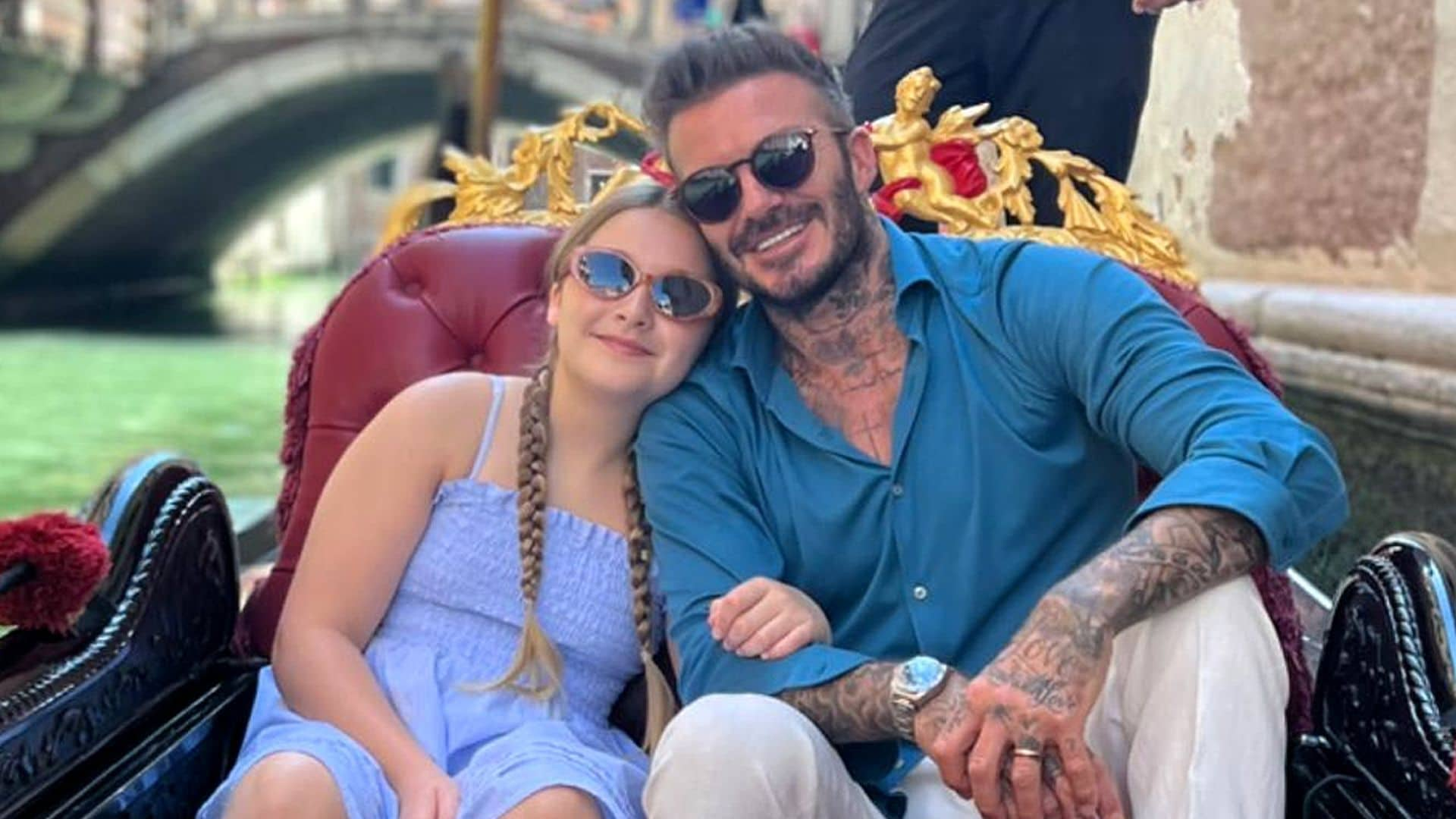 El plan de David Beckham y su hija Harper en Venecia que prefieren que Victoria no descubra