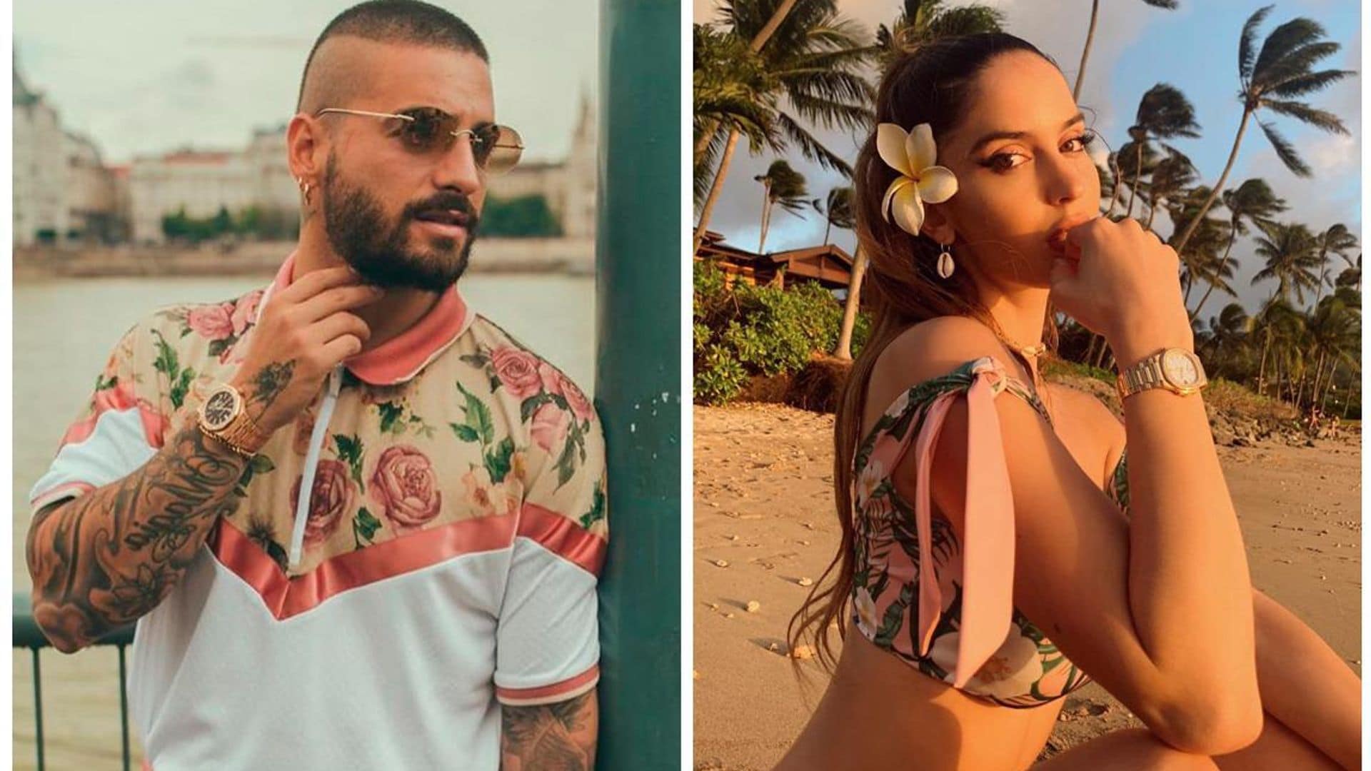 Maluma y Natalia Barulich se encuentran en el Medio Oriente, ¿coincidencia?