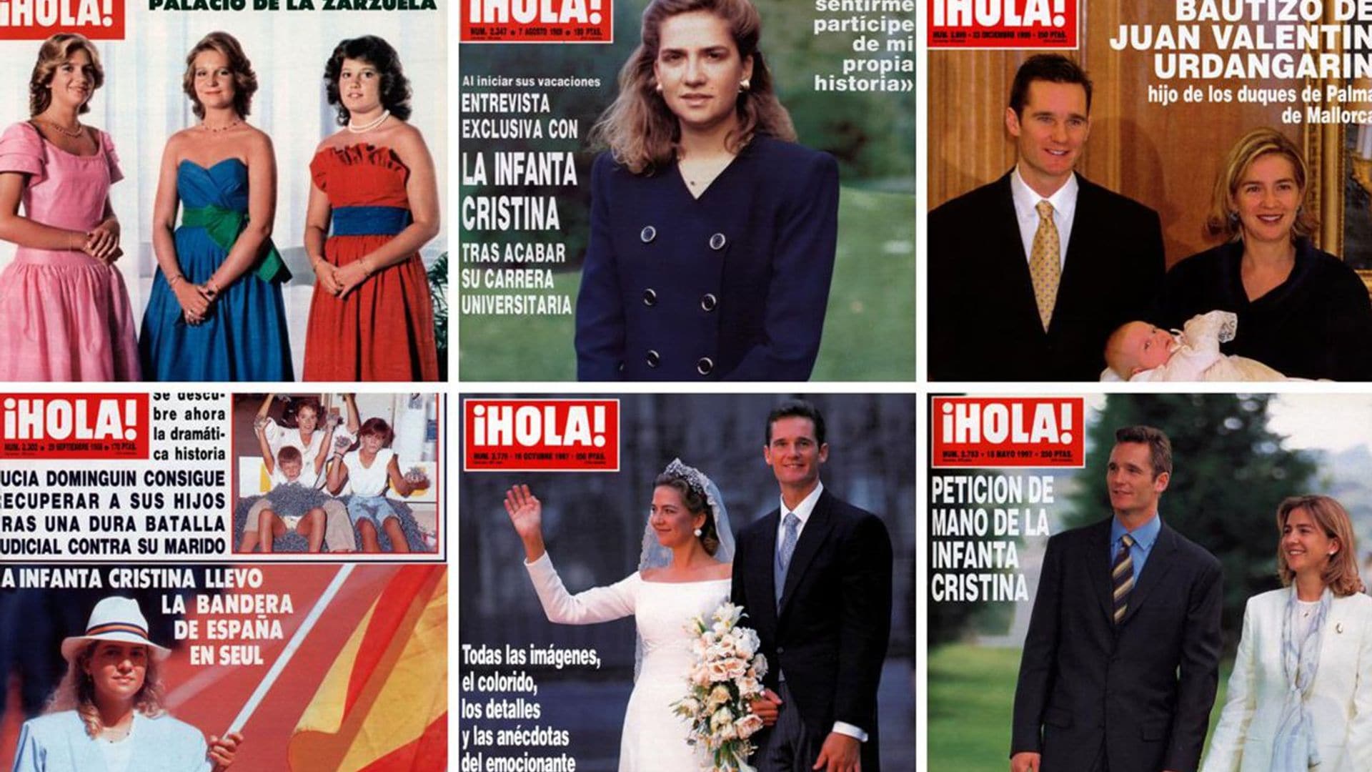 La vida de Doña Cristina a través de las portadas de ¡HOLA! que han marcado su vida