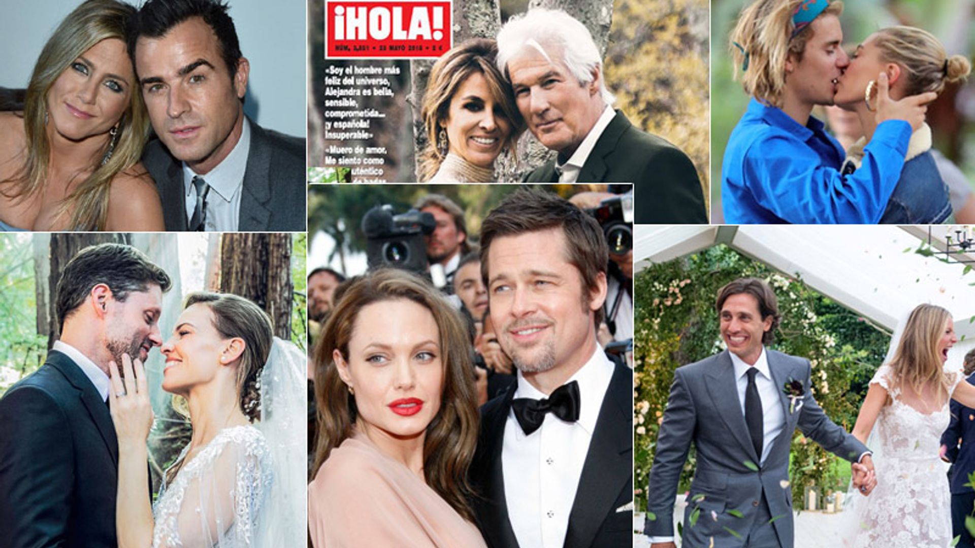 2018, un año de grandes bodas y divorcios en Hollywood