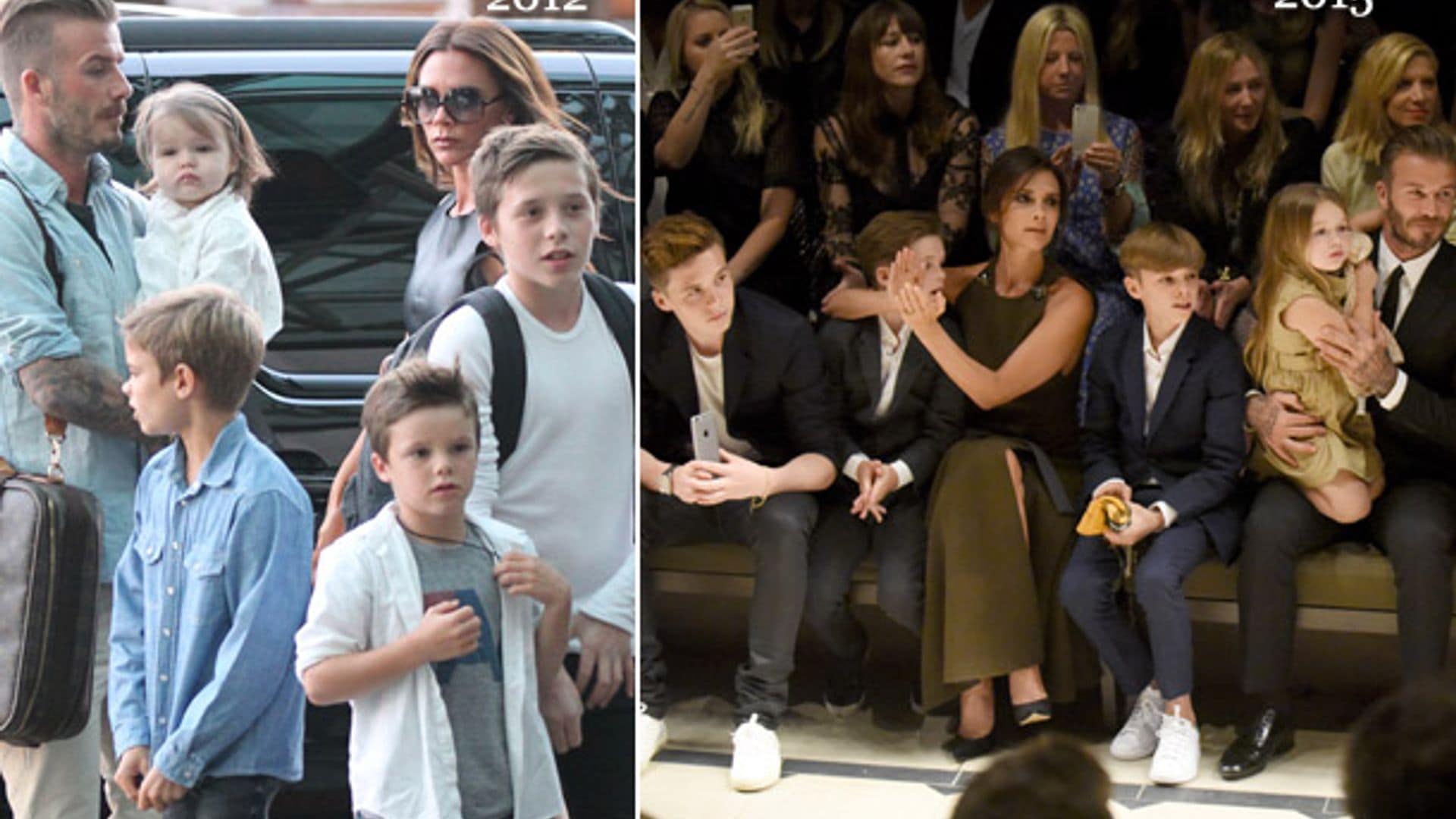 ¡Cómo han crecido! Los hijos de los Beckham, el gran cambio de unas pequeñas estrellas