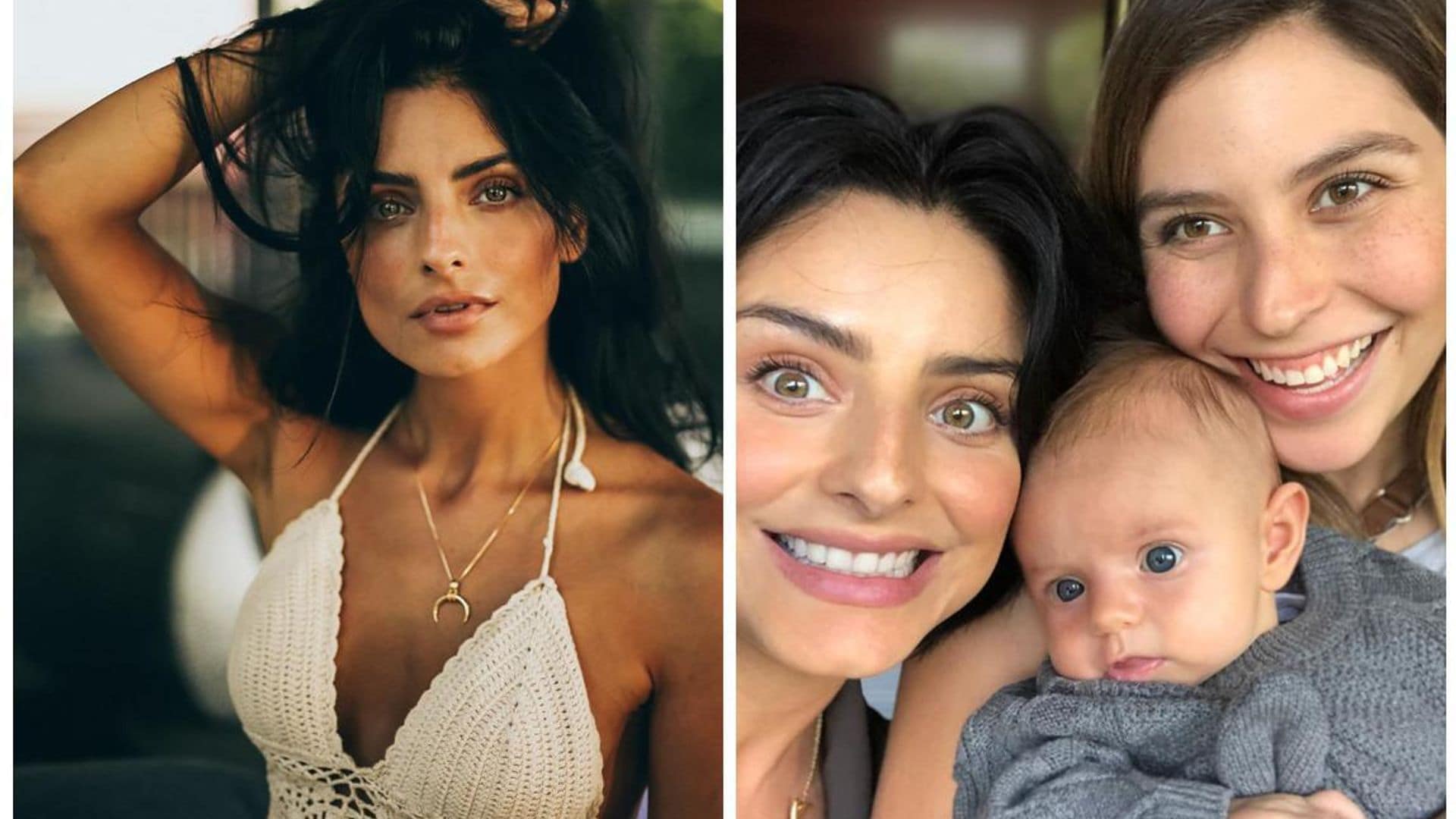 Como pocas veces, Aislinn Derbez posa junto a su hermana, ¿se parecen?