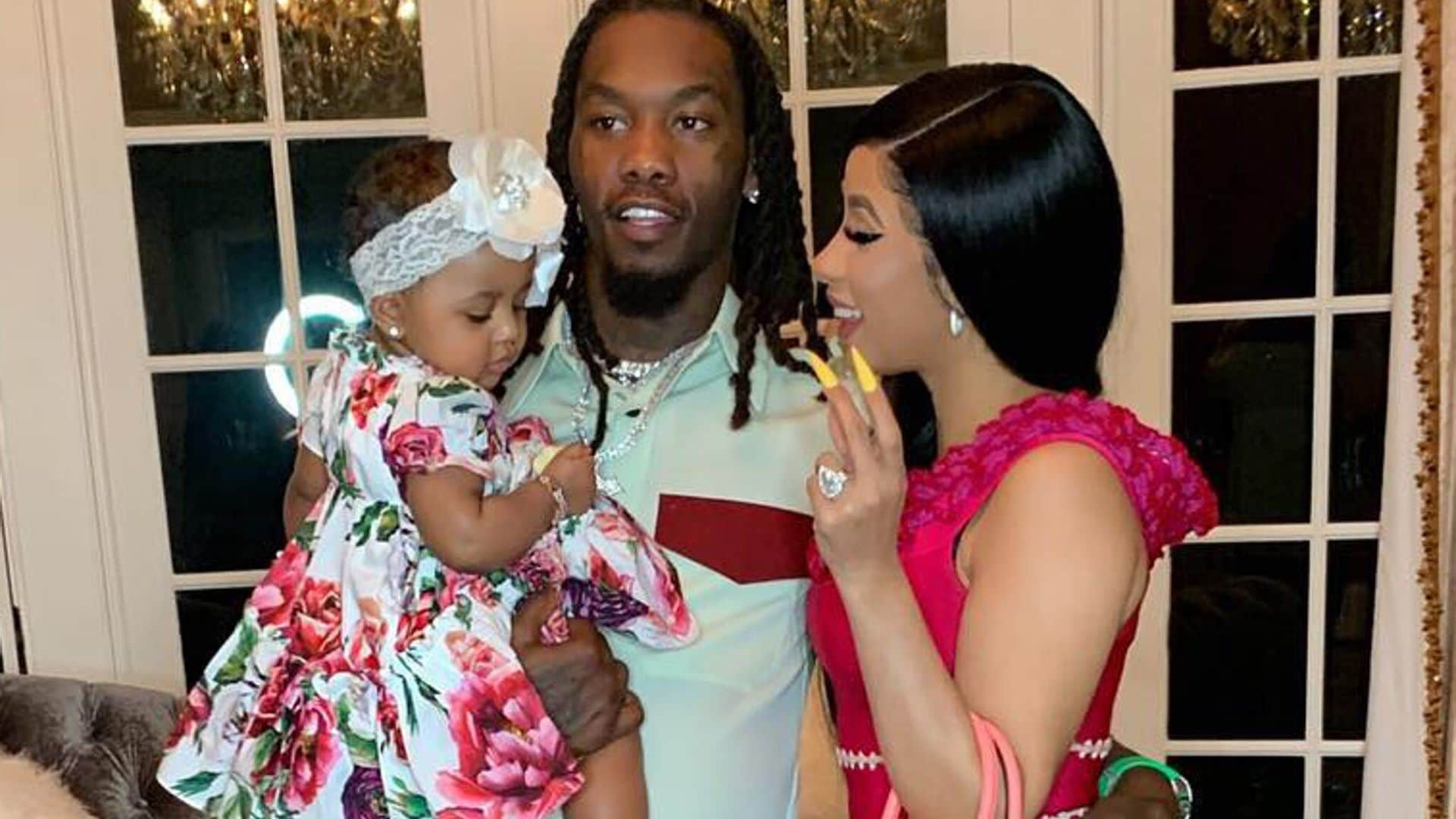 Cardi B y Offset consienten a su hija de tres años con un collar de diamantes y un reloj de miles de dólares