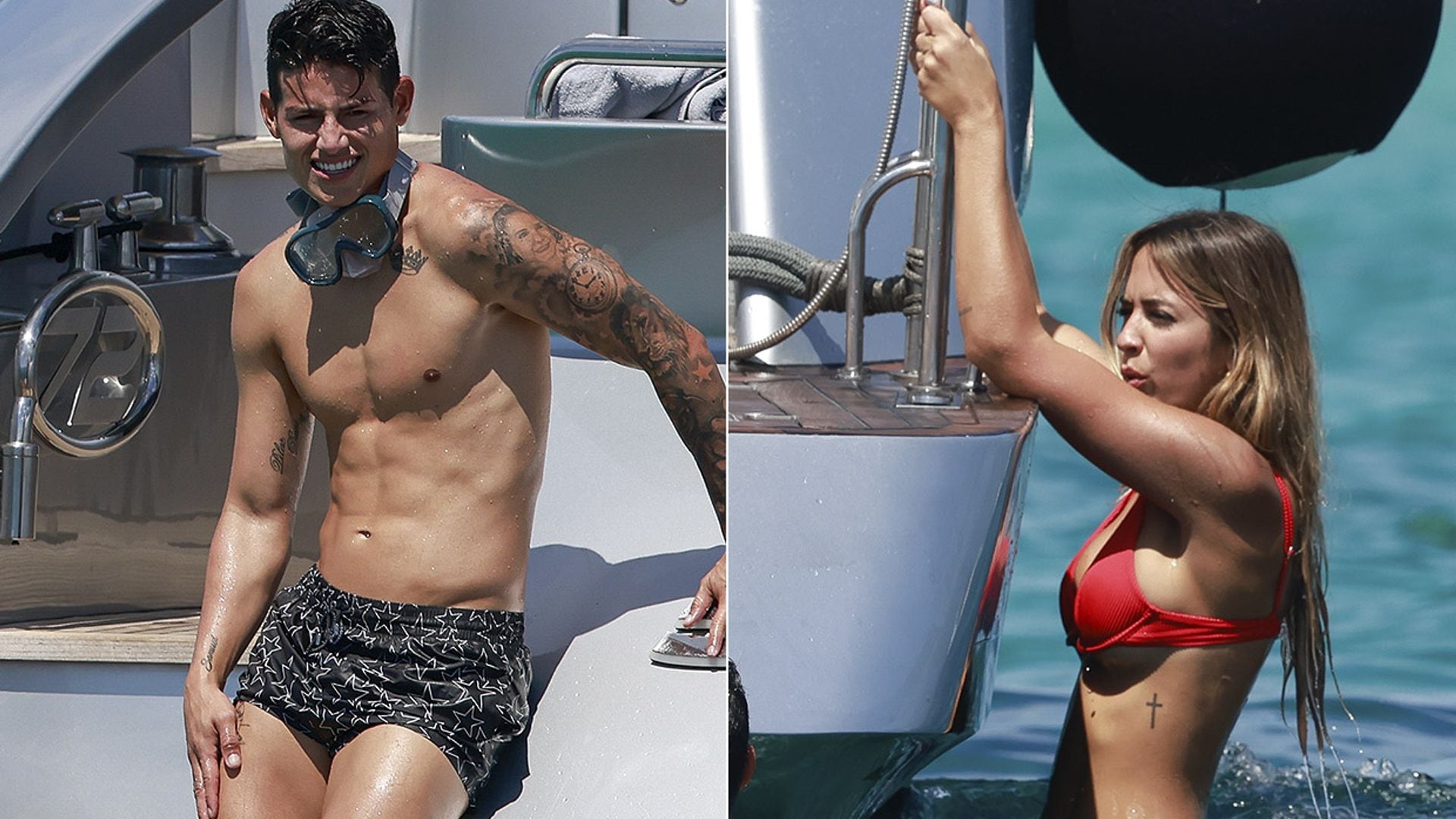 James Rodríguez y Shannon de Lima disfrutan de unas vacaciones en Ibiza