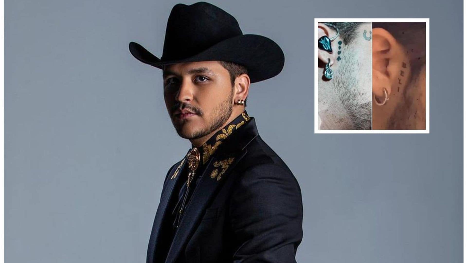 Christian Nodal cubre uno de sus tatuajes de Belinda, ¿qué se puso?