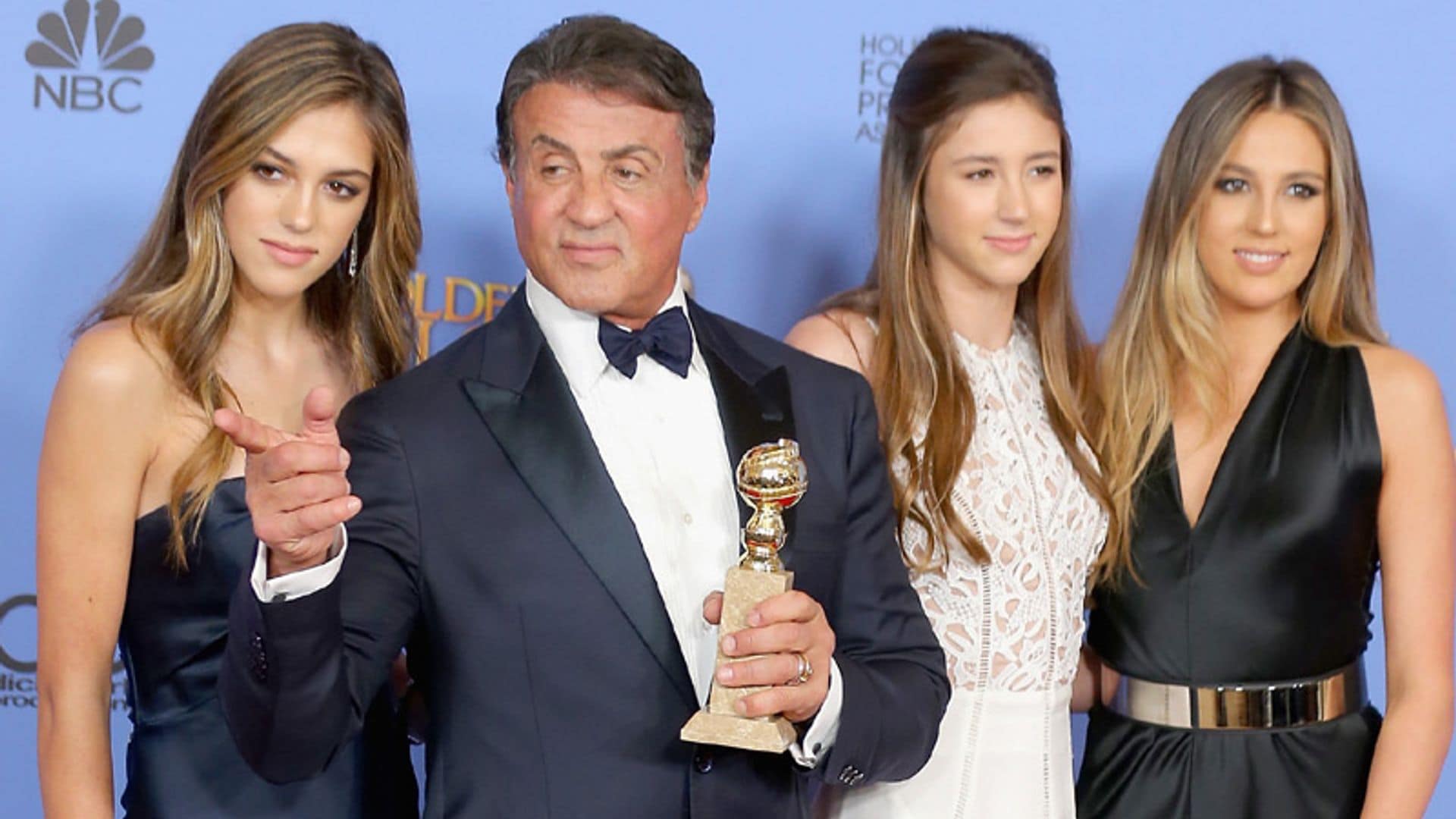 Las bellas hijas de Stallone, elegidas Miss Globo de Oro