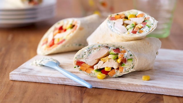 wrap pollo calabacin