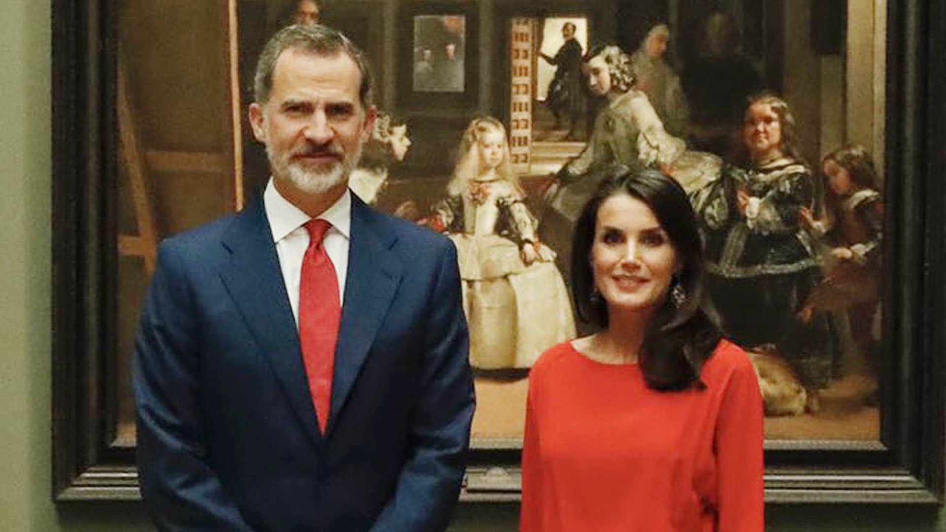 'Te daría un abrazo', el divertido momento de los Reyes en el Museo del Prado