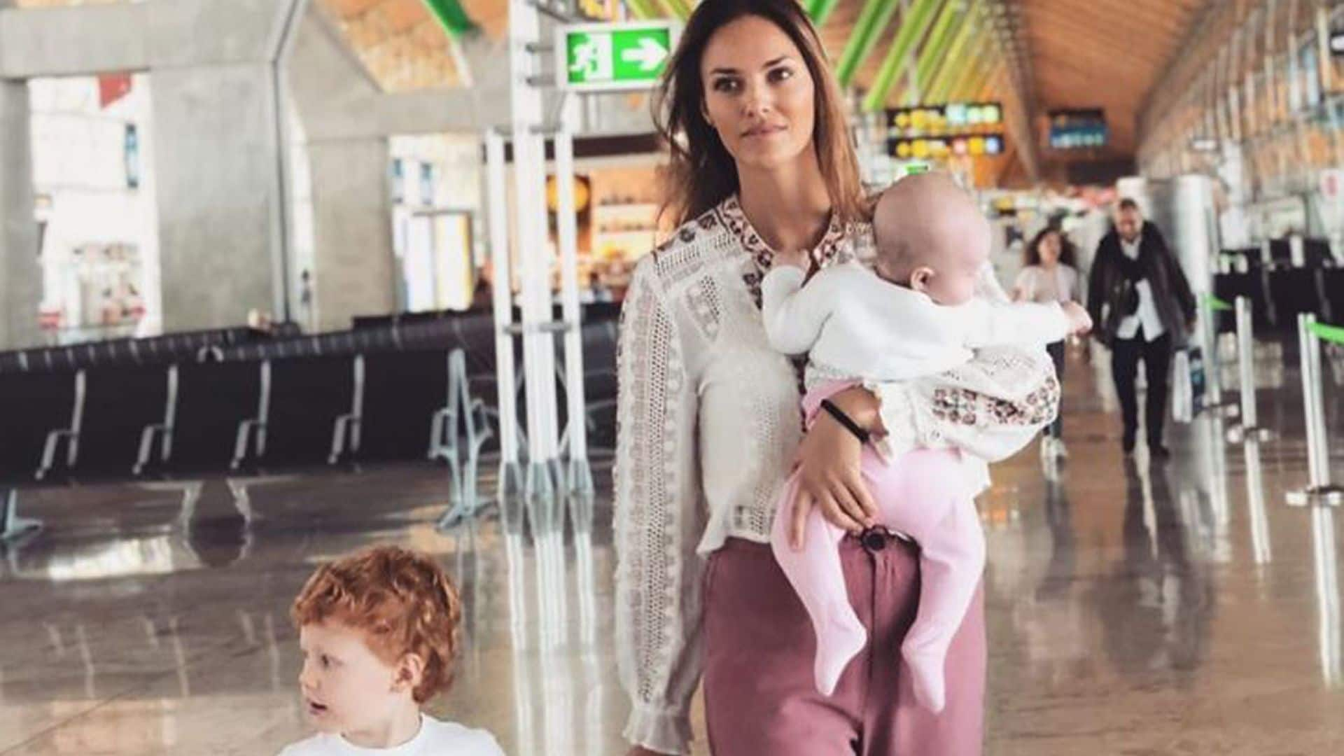 Helen Lindes, de la pista de baloncesto... a la de despegue para volar a Canarias con sus niños