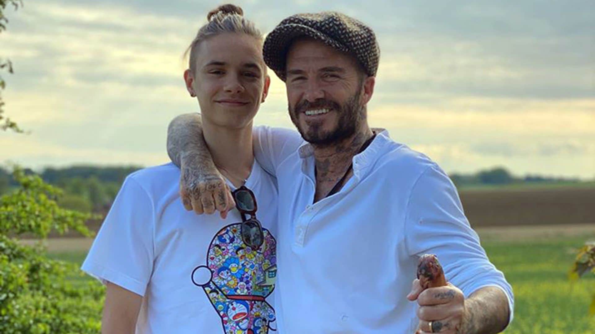 La broma de David Beckham a su hijo Romeo que se vuelve en su contra 