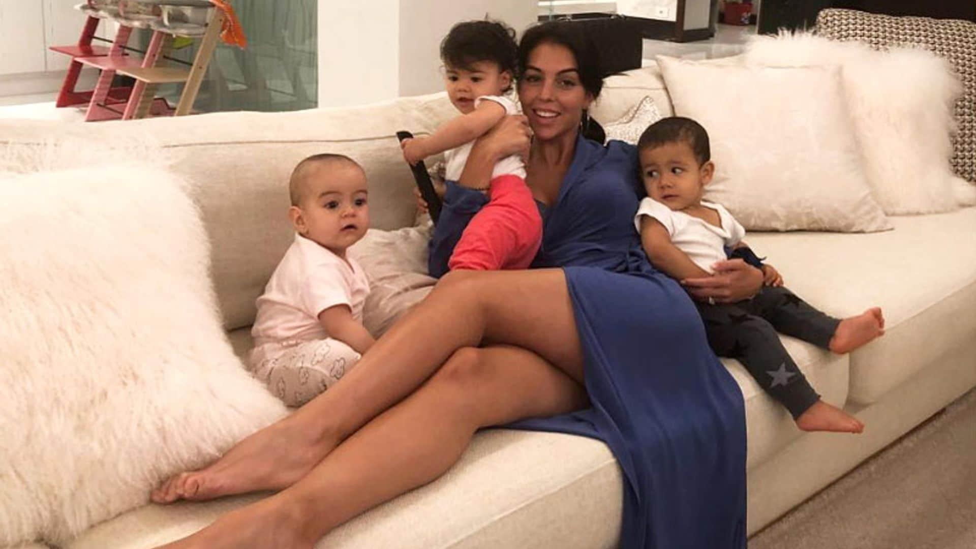 ¡Animando a papá! Así vivieron Georgina Rodríguez y los niños el último éxito de Cristiano Ronaldo