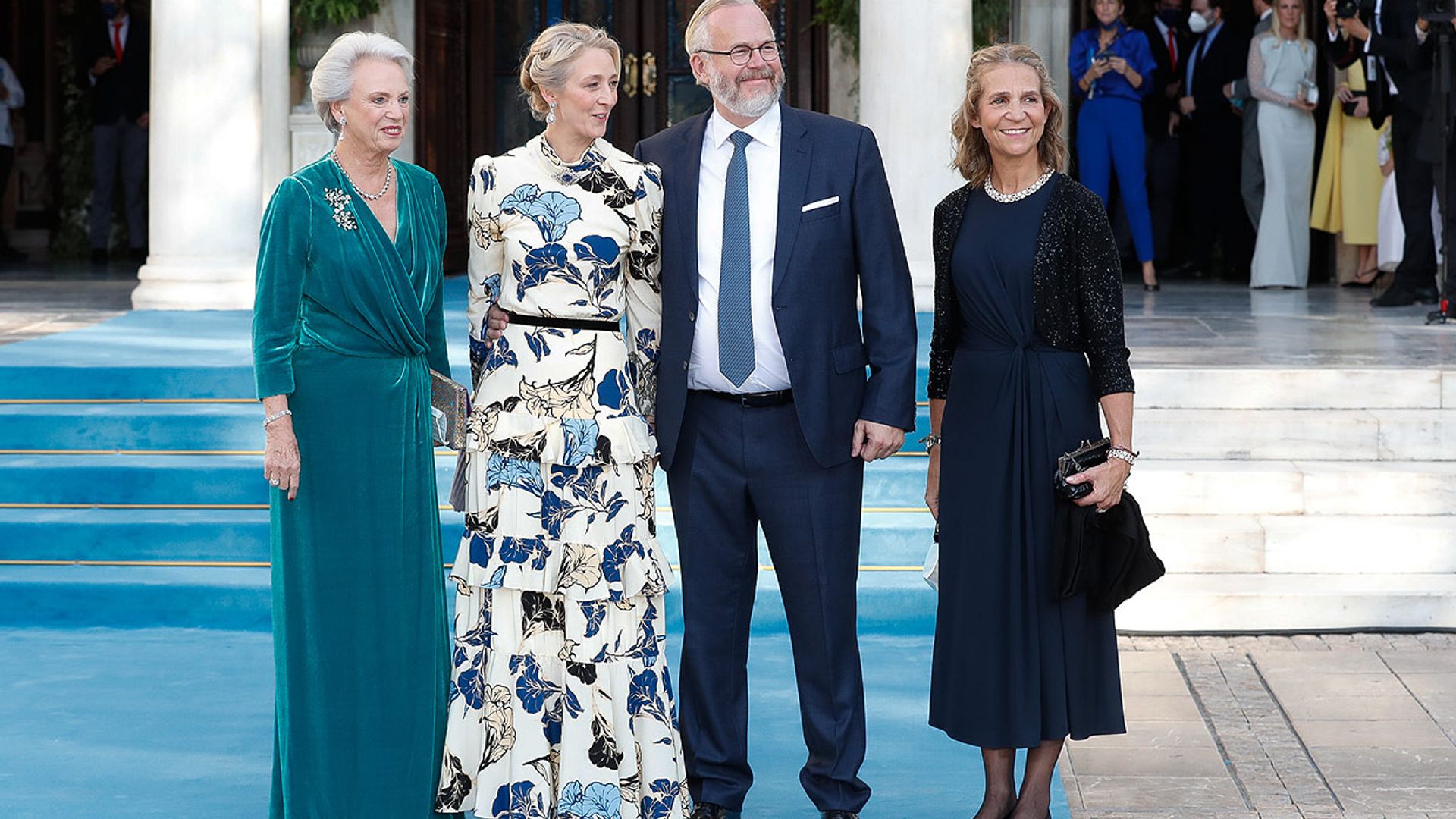 De los Borbones a los Windsor: todos los 'royals' que han ido a la boda de Philippos de Grecia y Nina Flohr