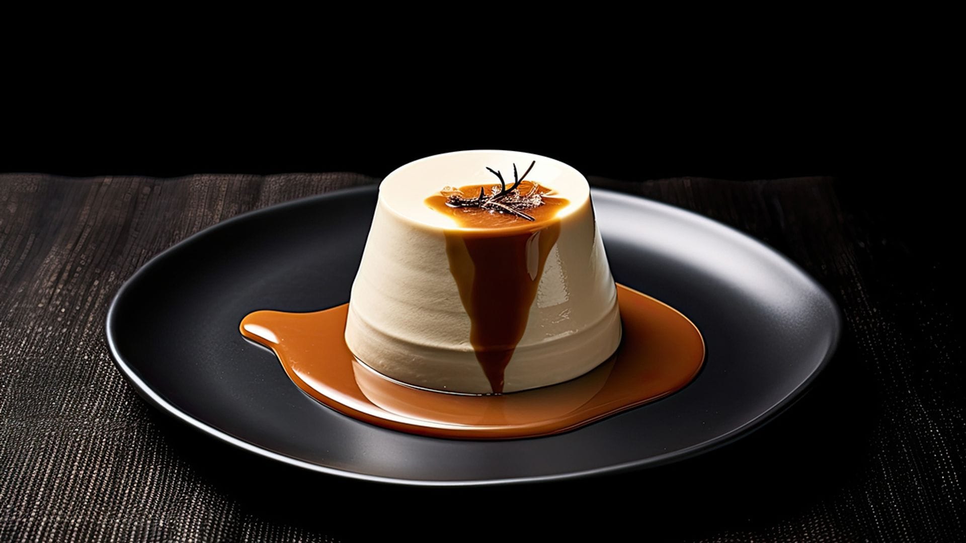 'Panna cotta' de horchata con dulce de leche