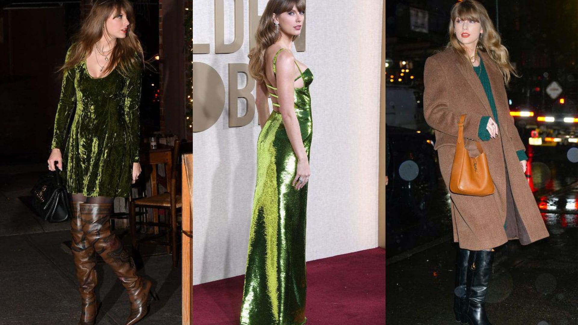 Taylor Swift y sus ‘looks’ verdes: un guiño al regreso de una de sus eras