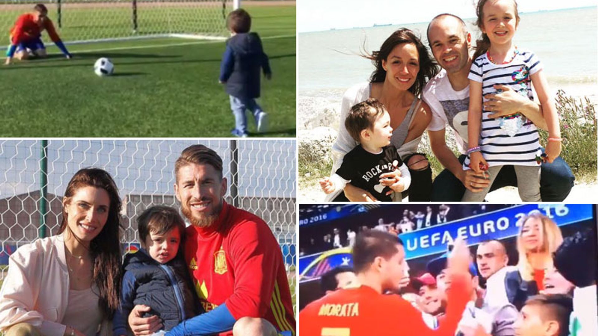 Besos de celebración, reuniones familiares y hasta un 'gol' a Sergio Ramos: las visitas más especiales a los chicos de la selección