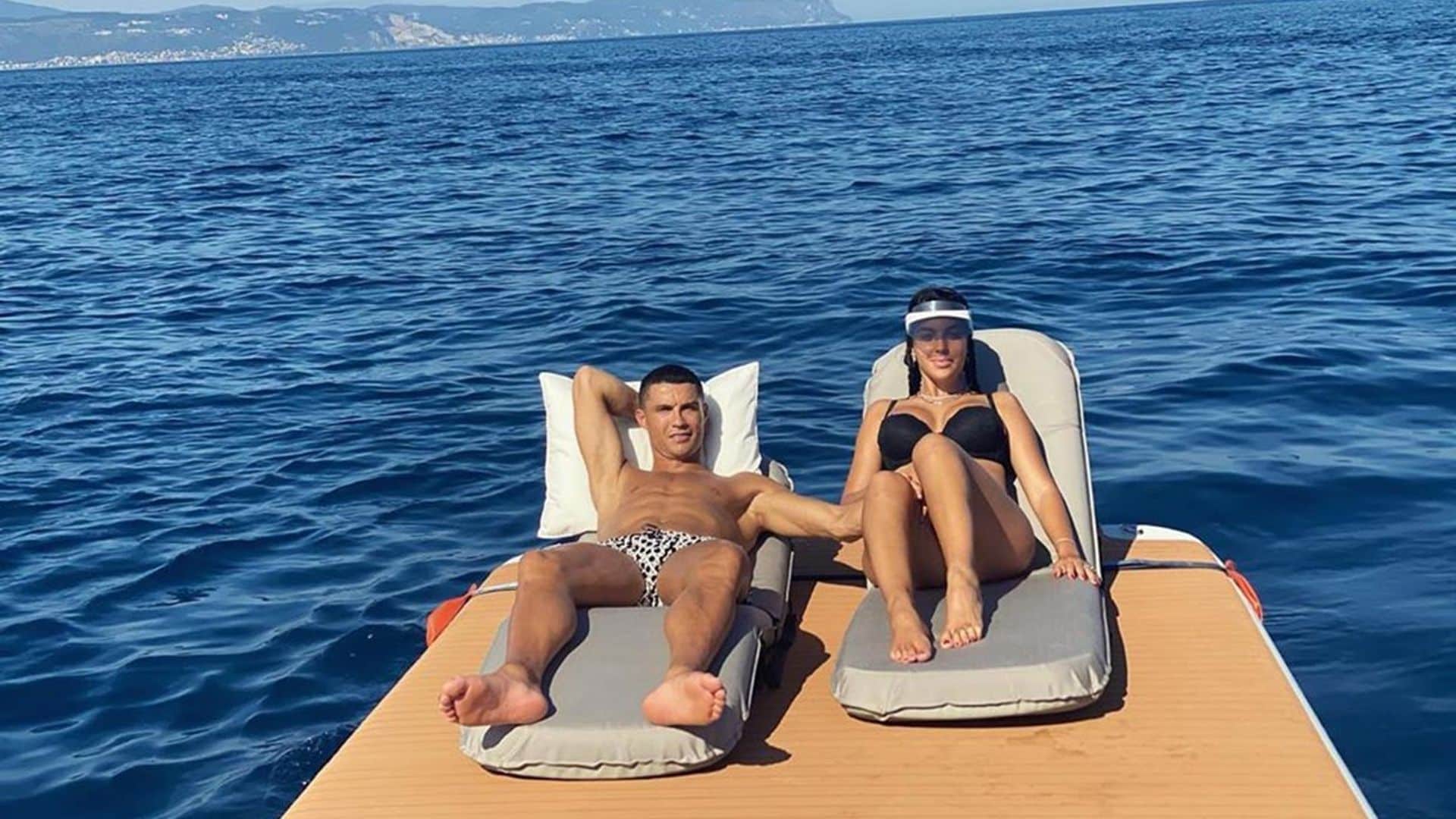 La idílica jornada en alta mar de Georgina Rodríguez y Cristiano Ronaldo