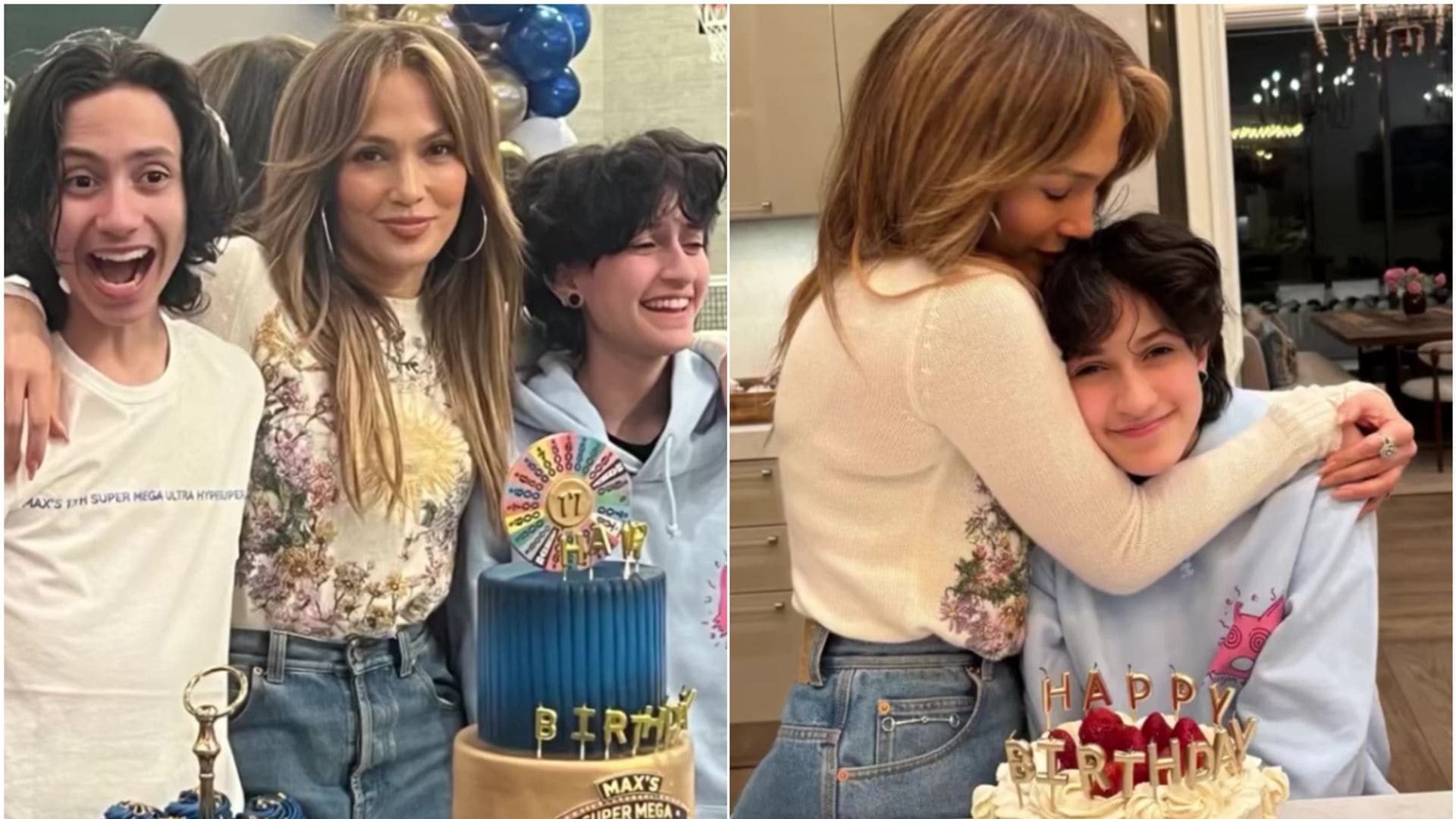 Así celebró Jennifer Lopez a sus mellizos Emme y Max en su cumpleaños 17