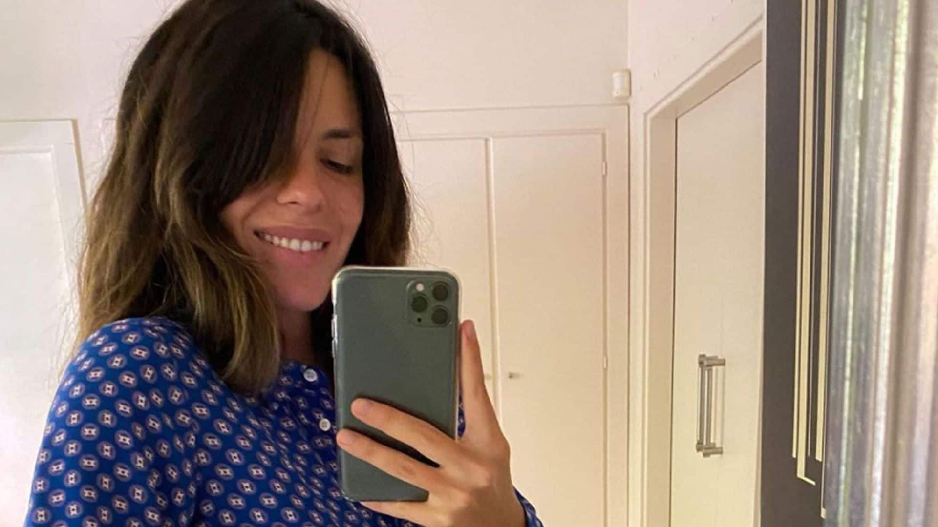 Laura Matamoros presume de tripita a las nueve semanas de embarazo