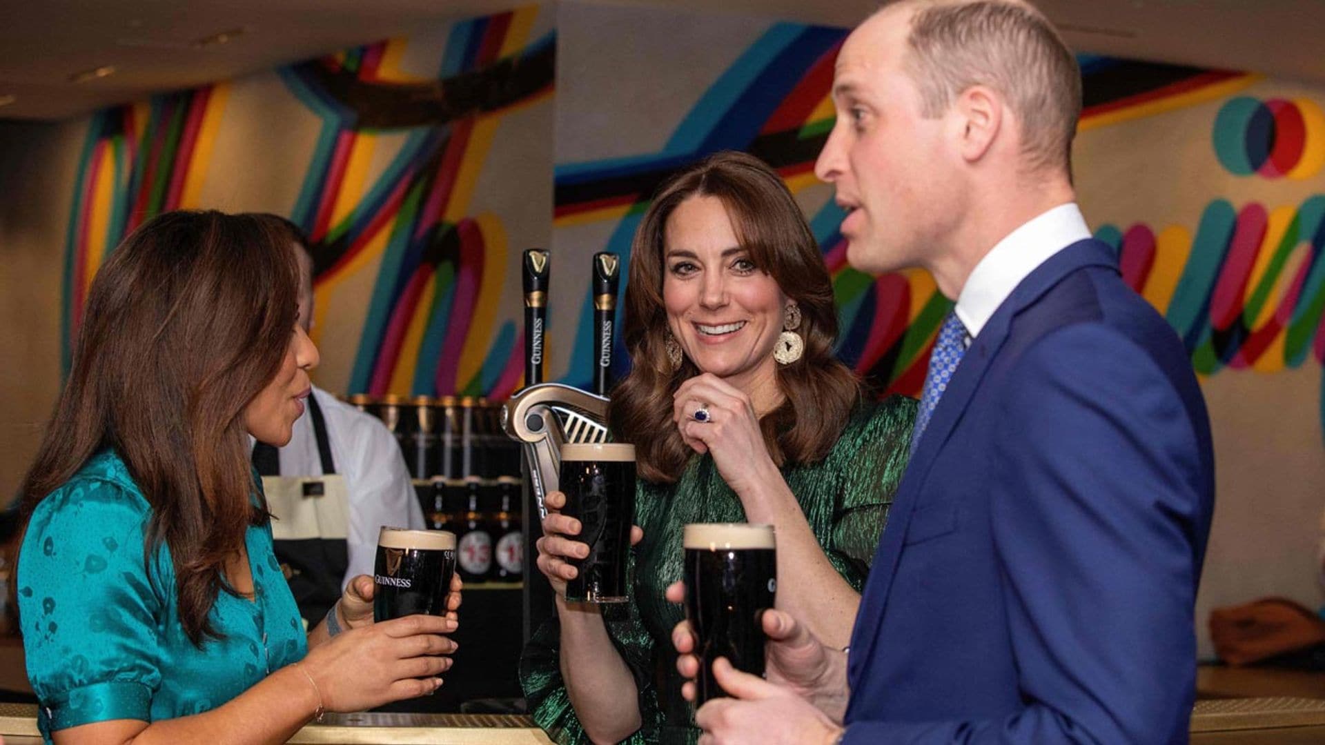 ¡No puede faltar una Guinness! El plan nocturno de los duques de Cambridge en su visita a Irlanda