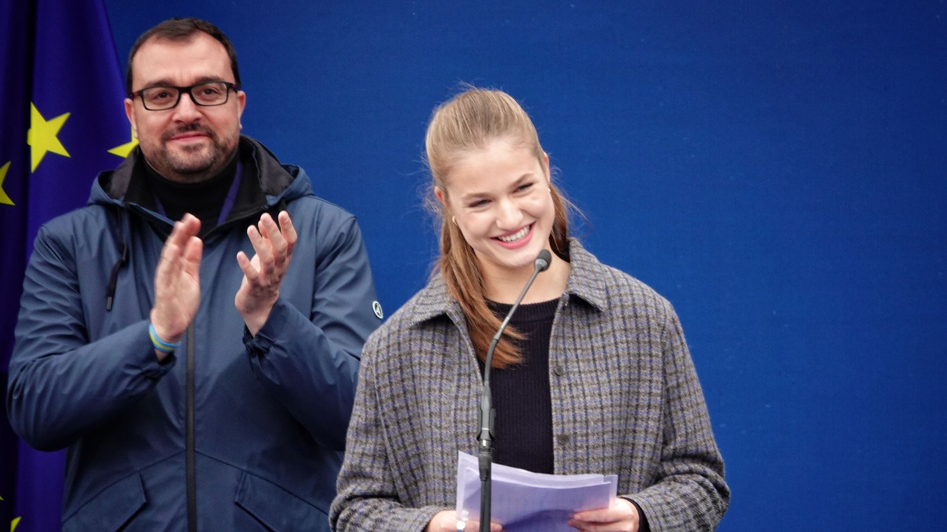 ​​ El simpático discurso de Leonor con una improvisación y guiño al queso Cabrales