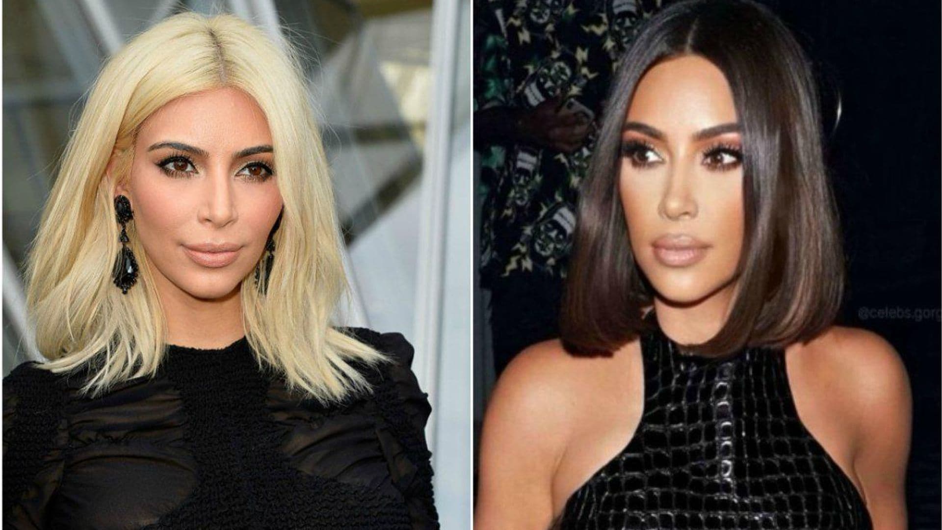 ¿'Brunette' o 'blonde'? ¿Cuál look de Kim Kardashian prefieres?