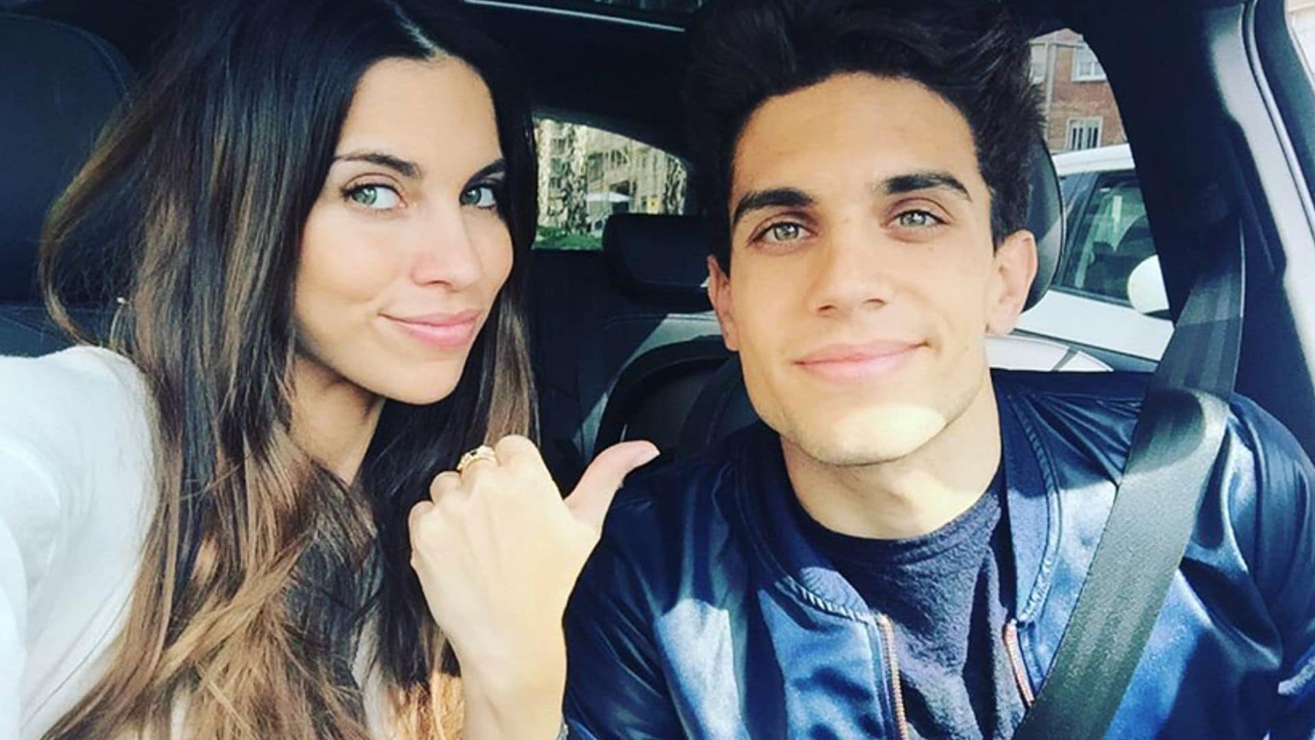 Primeras reacciones de Melissa Jiménez y Marc Bartra tras la operación del futbolista