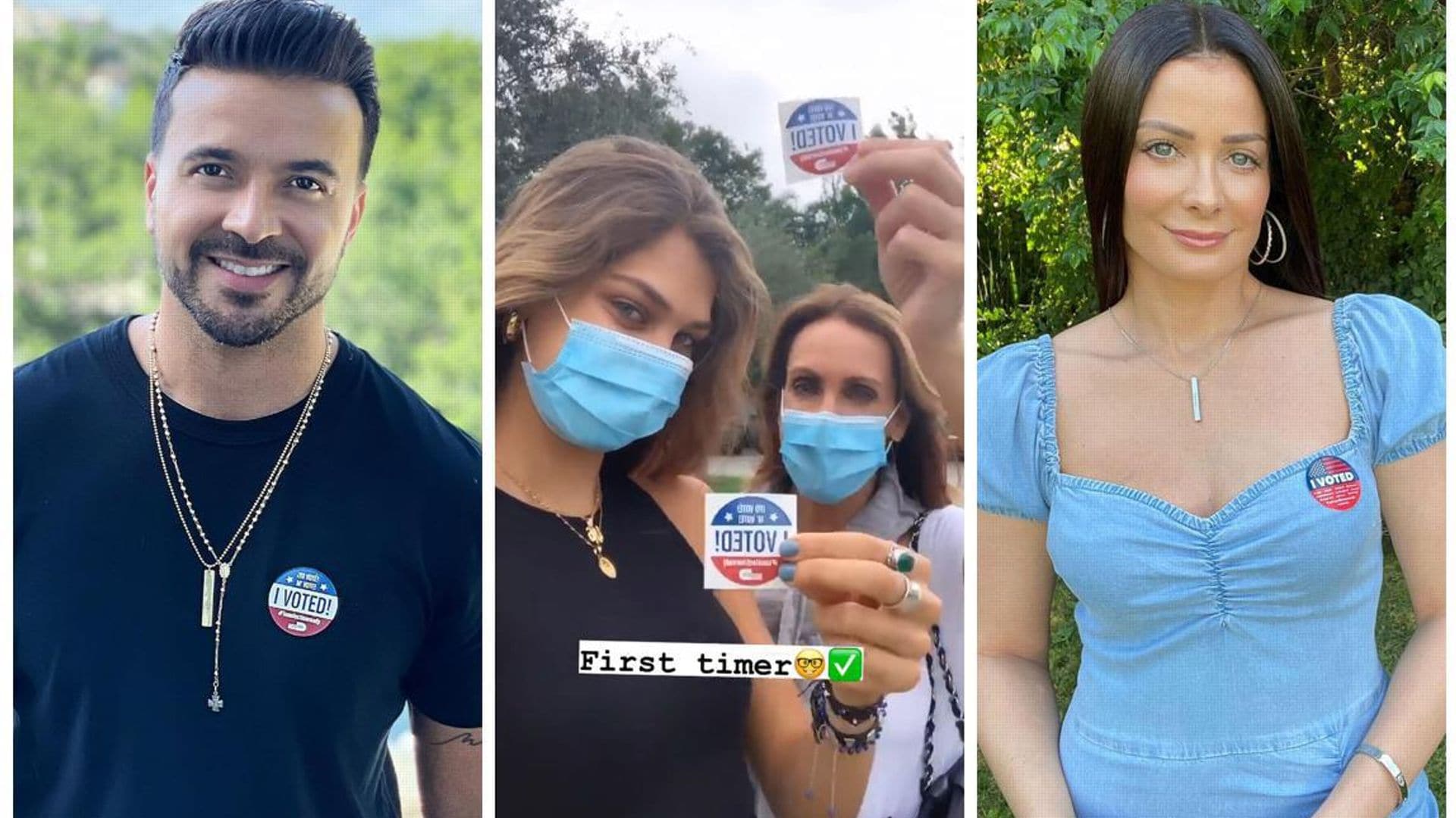 Lili Estefan, Salma Hayek, Luis Fonsi: los famosos latinos que ya votaron en las elecciones 2020