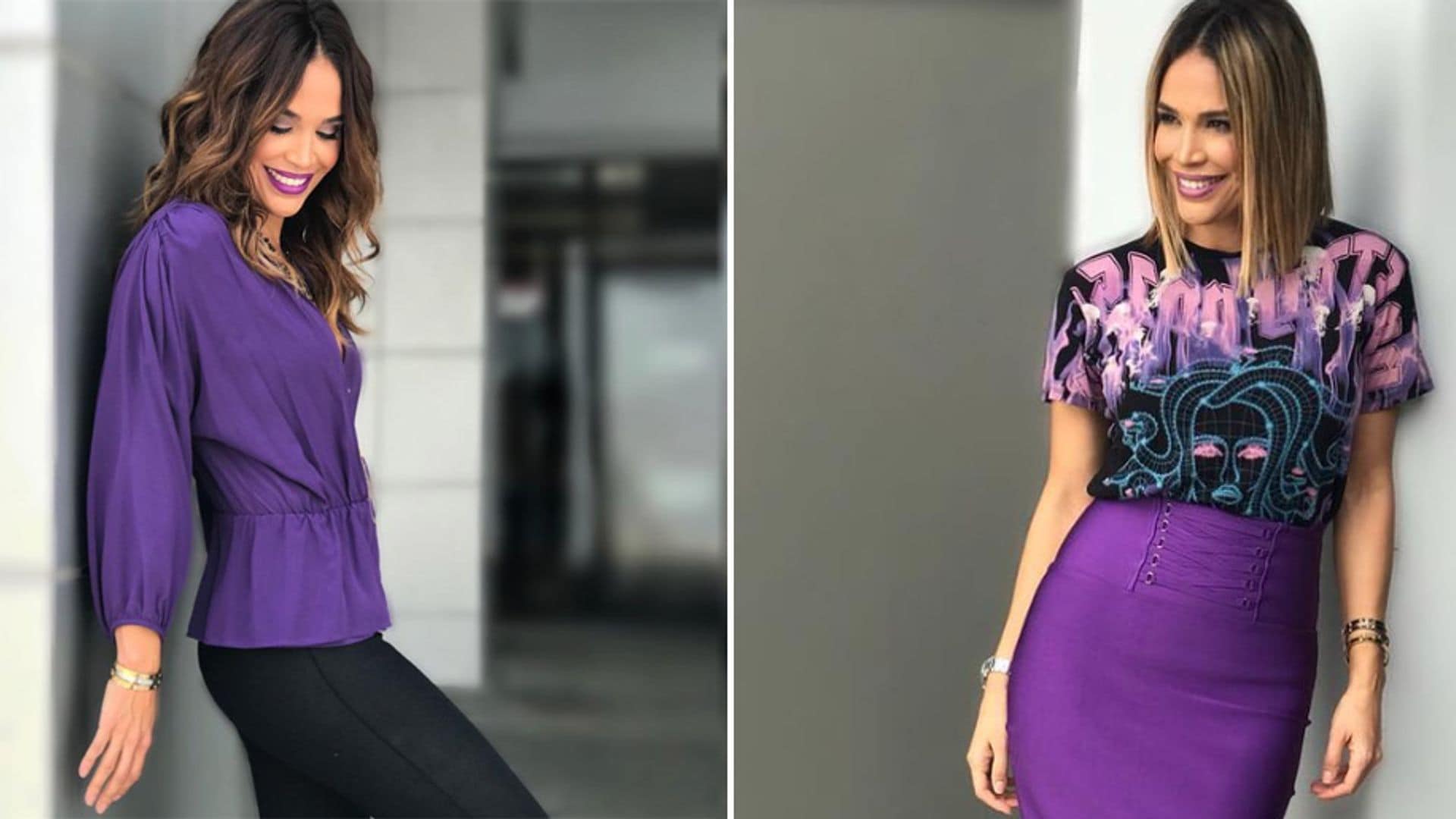 Karla Martinez acertó: ¡el violeta está de moda! mira cómo llevarlo