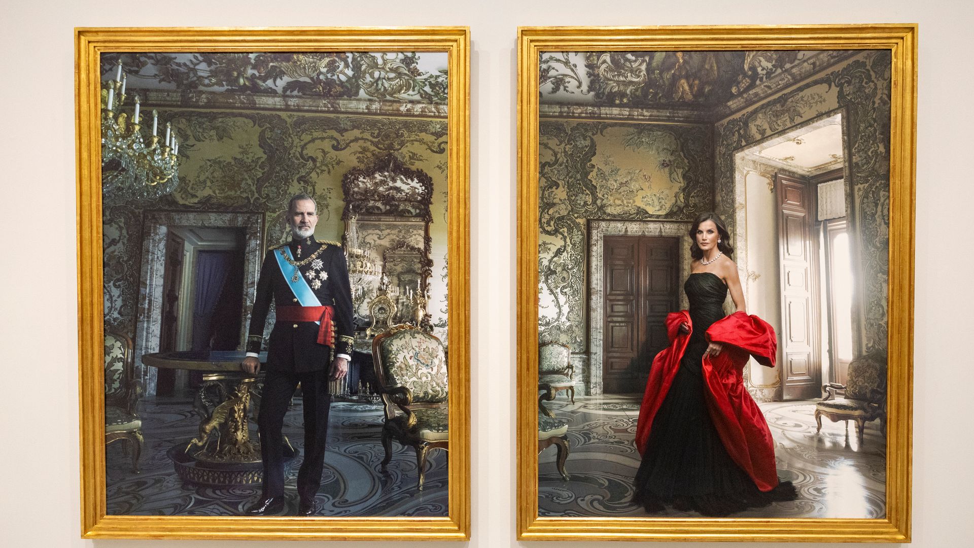 Los reyes Felipe y Letizia retratados por Annie Leibovitz para el Banco de España 