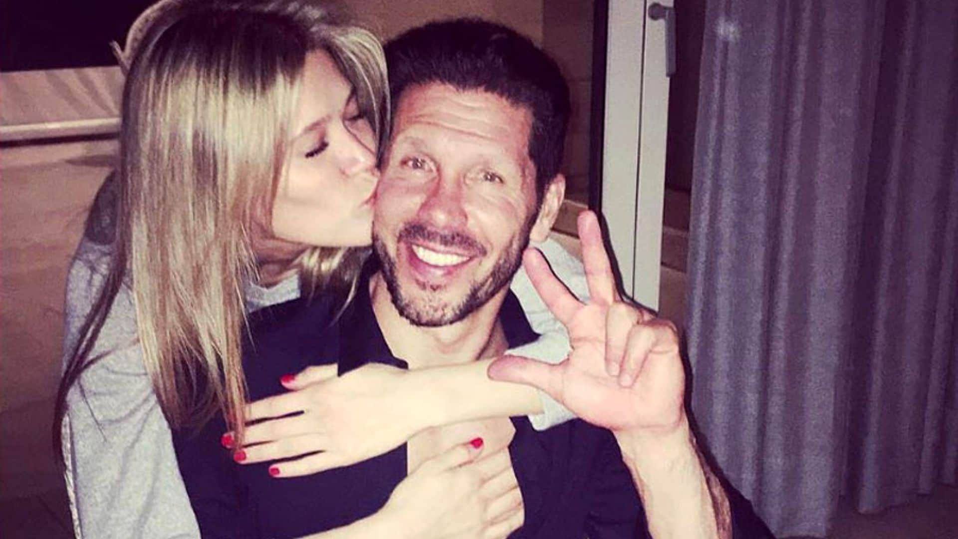 La tierna felicitación de cumpleaños que Carla Pereyra ha enviado a Diego Pablo Simeone