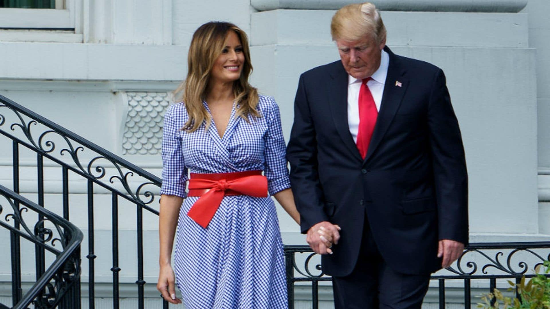 Lo que ocurre cuando Melania coordina su look con el de Donald Trump