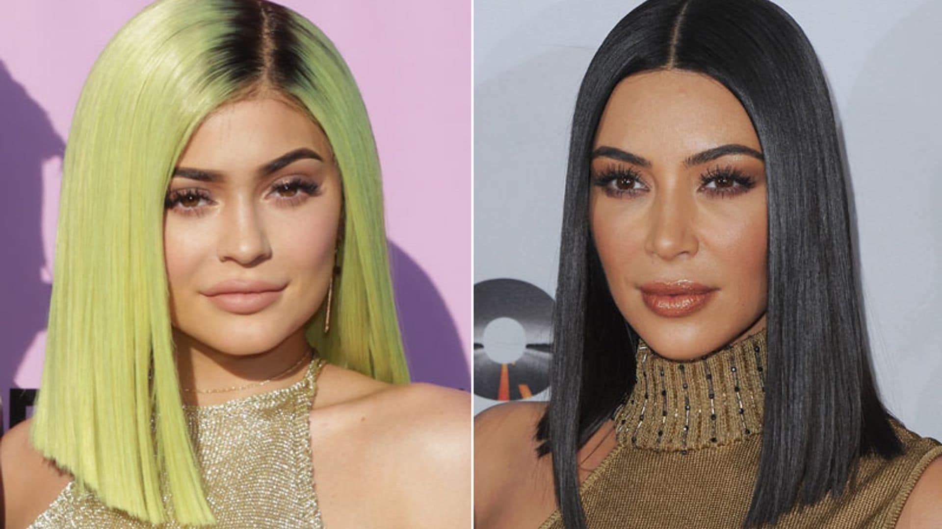 Kim Kardashian y Kylie Jenner, como dos gotas de agua en su último proyecto 'beauty'