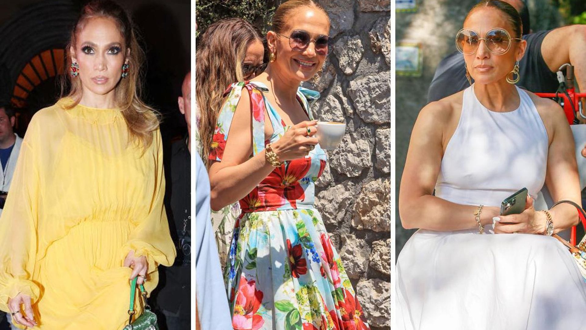 Jennifer Lopez, todo el estilo italiano en su paso por Capri