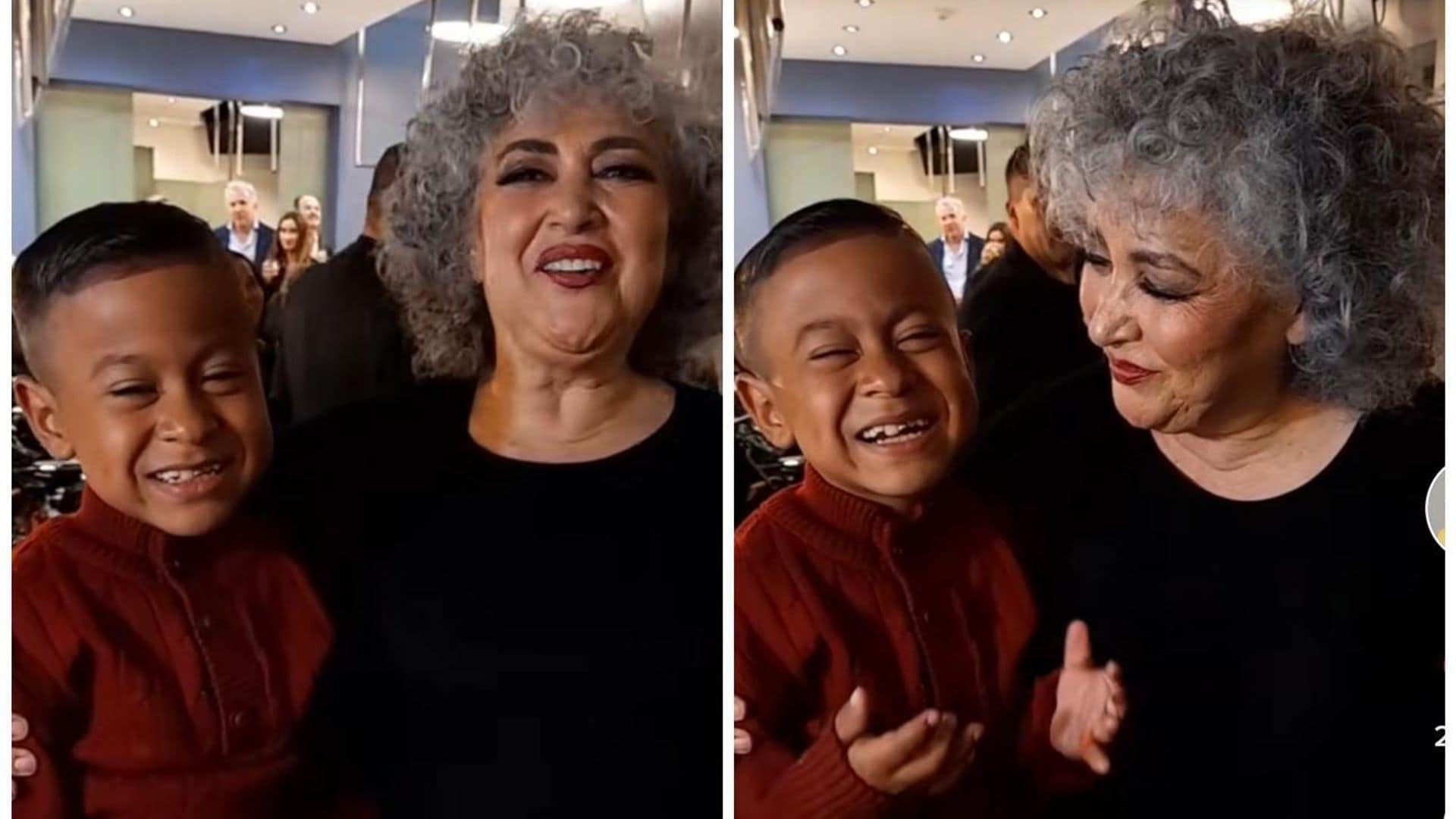 Chucho, el niño viral de TikTok, se reúne con Amanda Miguel y cantan ‘Castillos’