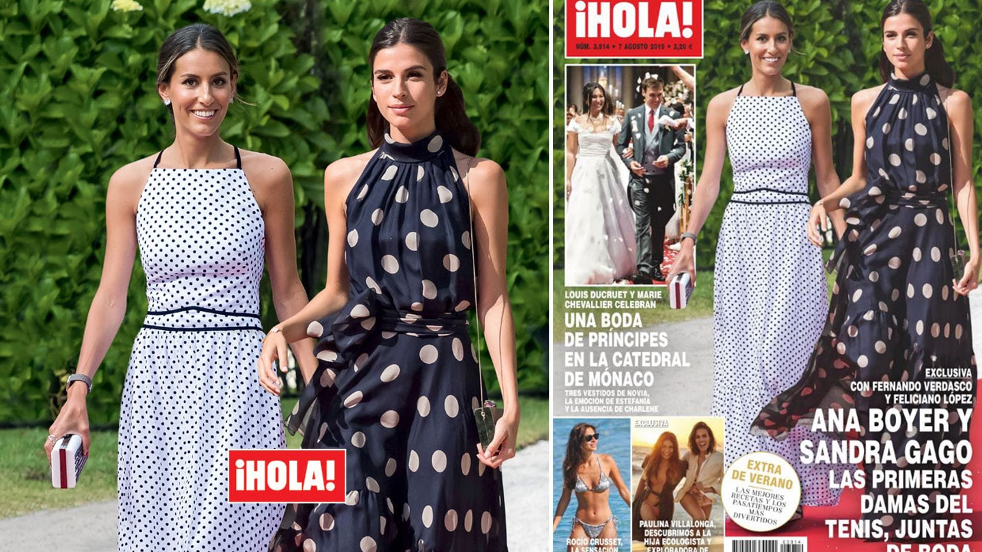 Exclusiva en ¡HOLA!: Ana Boyer y Sandra Gago, las primeras damas del tenis, juntas de boda