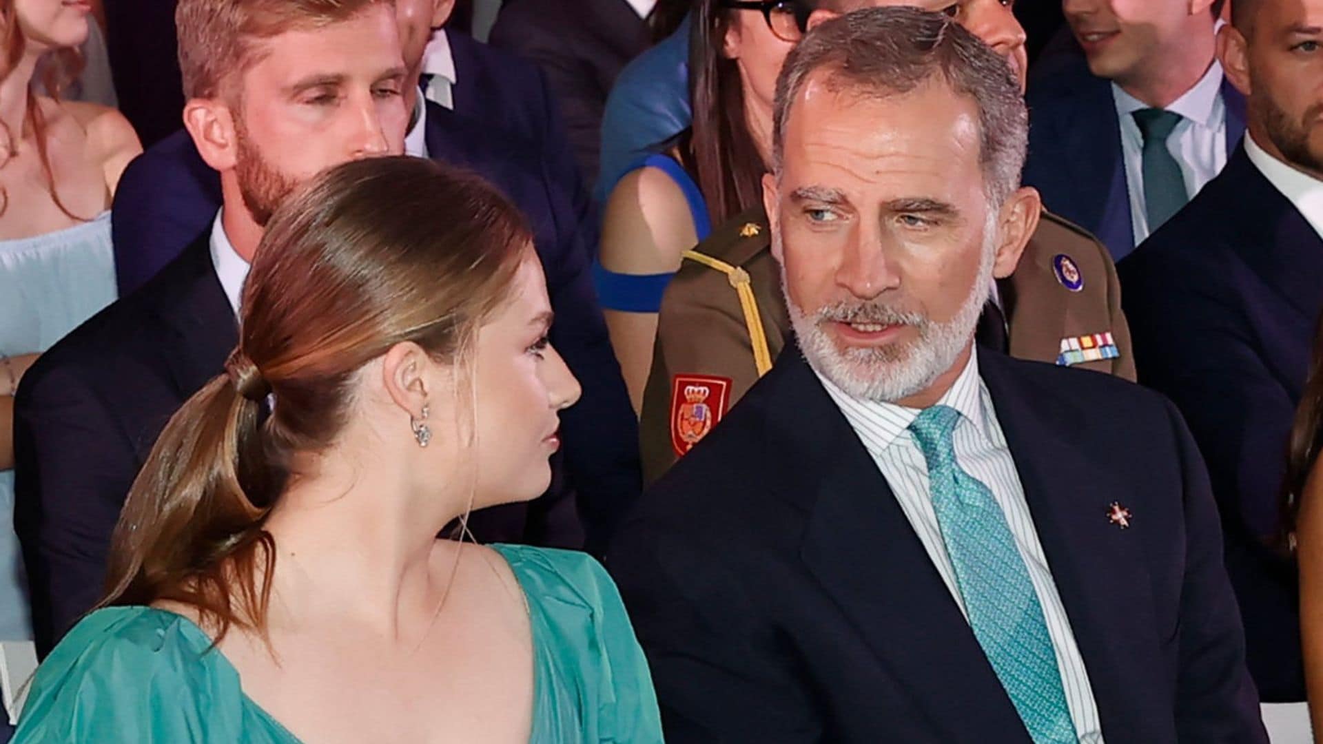 El orgullo de padre del rey Felipe presumiendo de su hija, la princesa Leonor