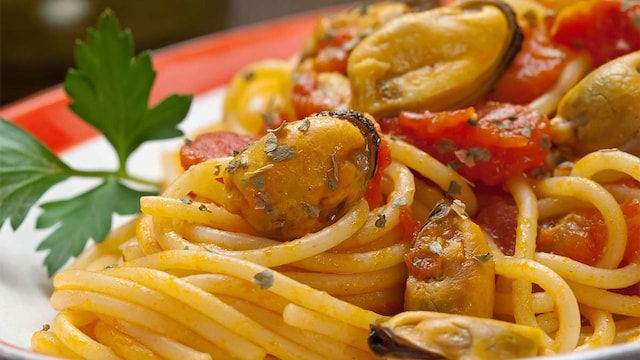 mejillones pasta adobe