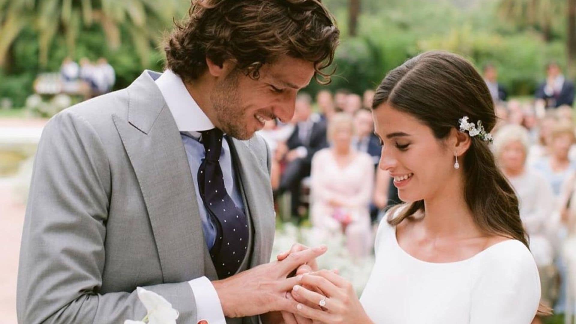 Sandra Gago comparte una imagen inédita de su boda y Feliciano reacciona con una romántica propuesta